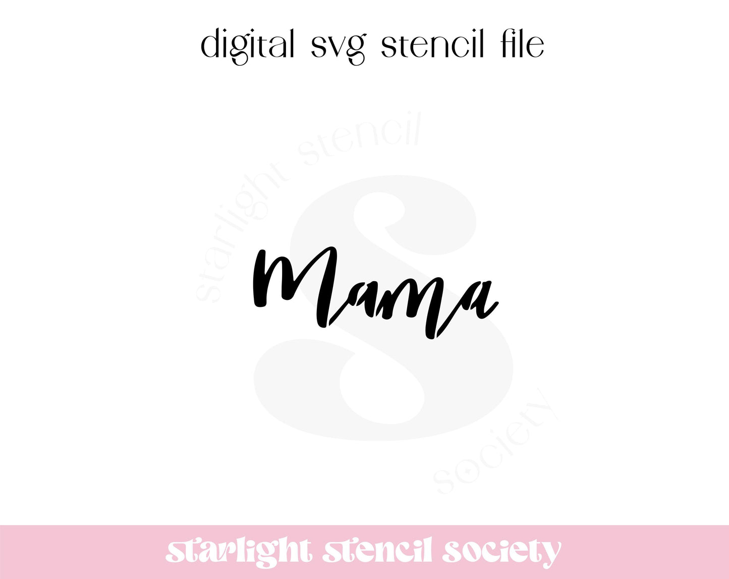 Mama Cursive SVG File