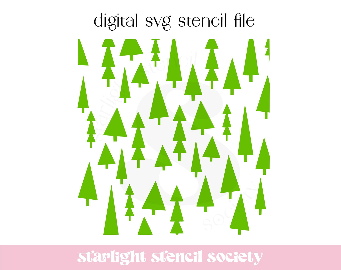 Pointy Trees SVG File
