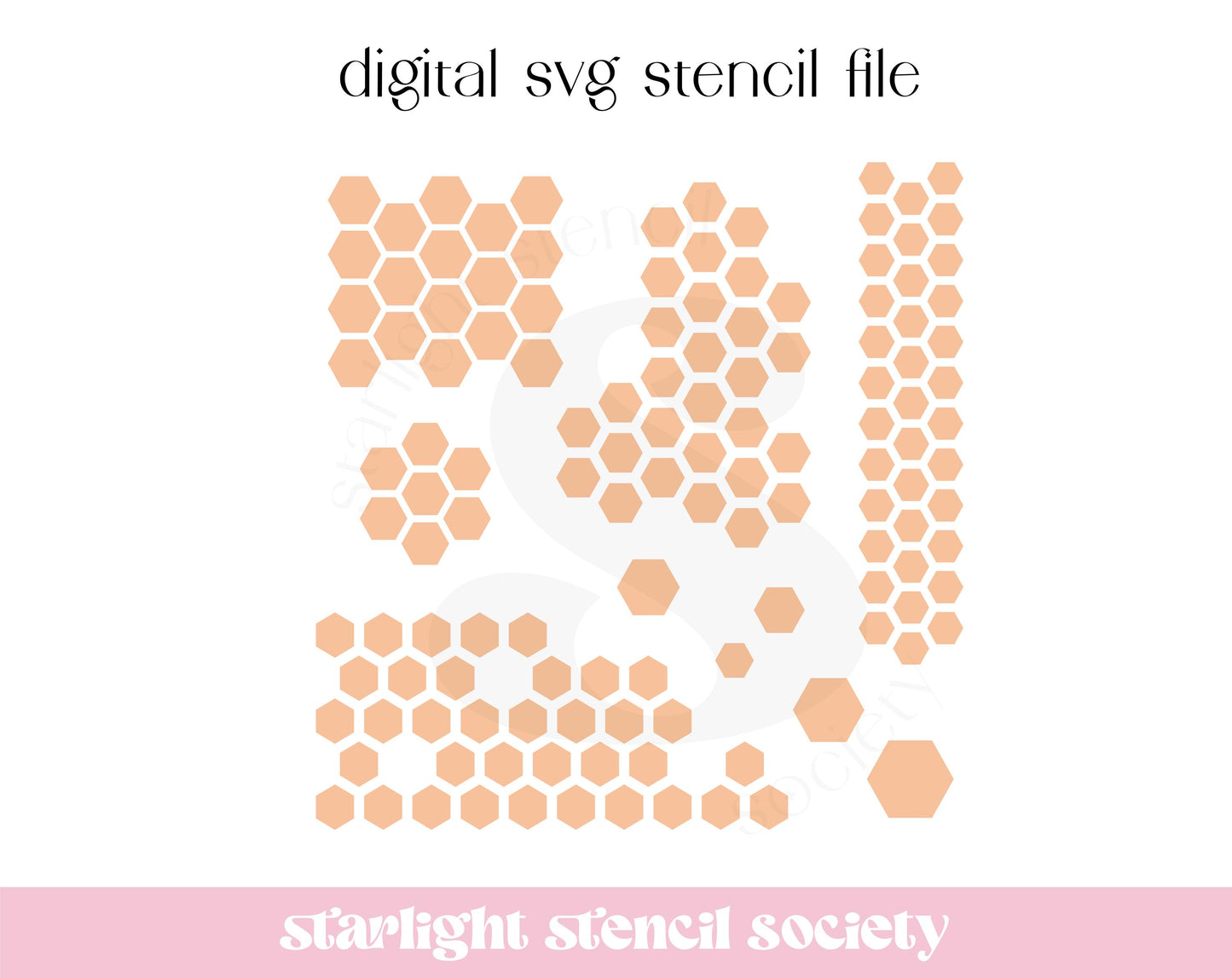 Honeycomb Bee SVG File