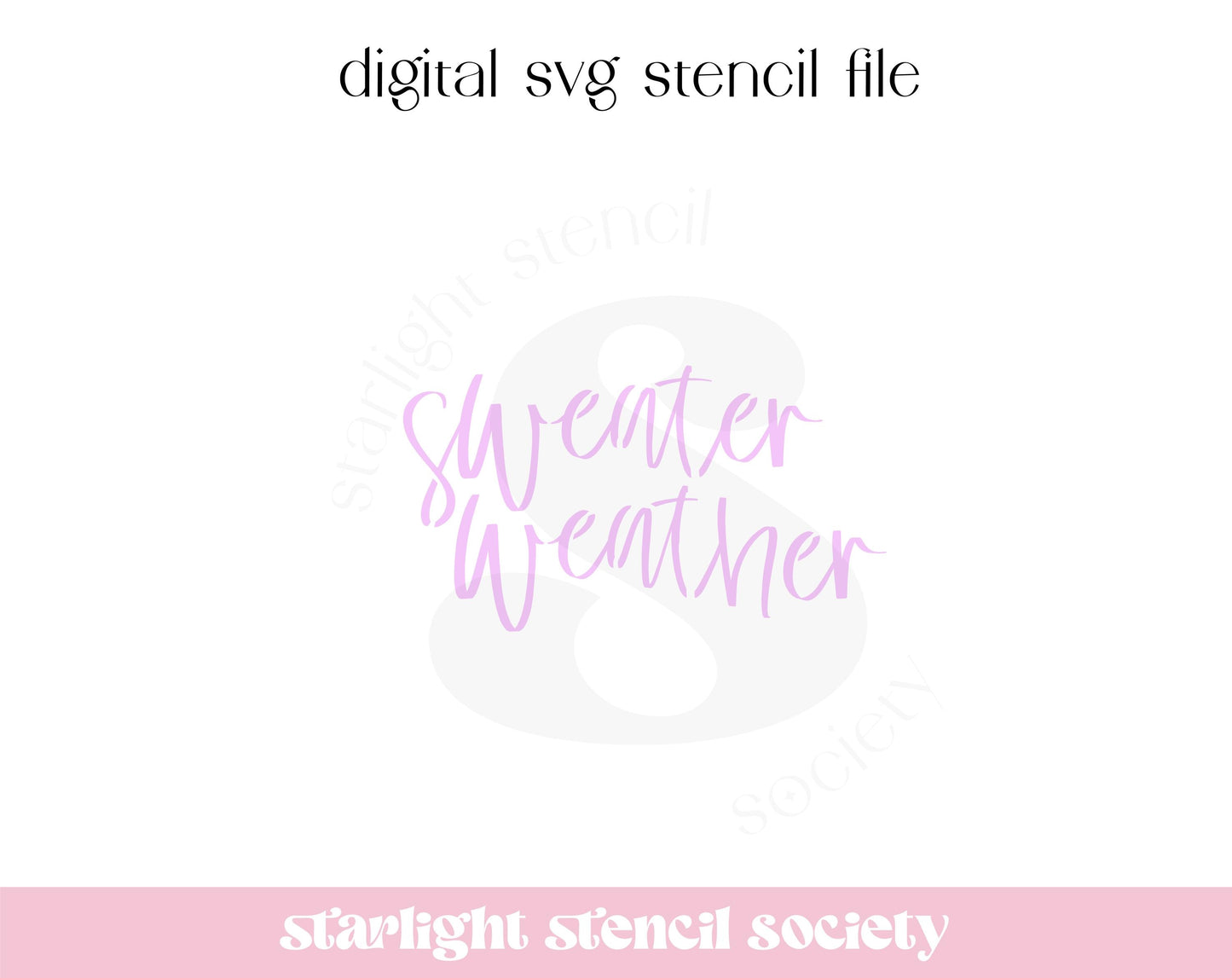 Sweater Weather SVG File