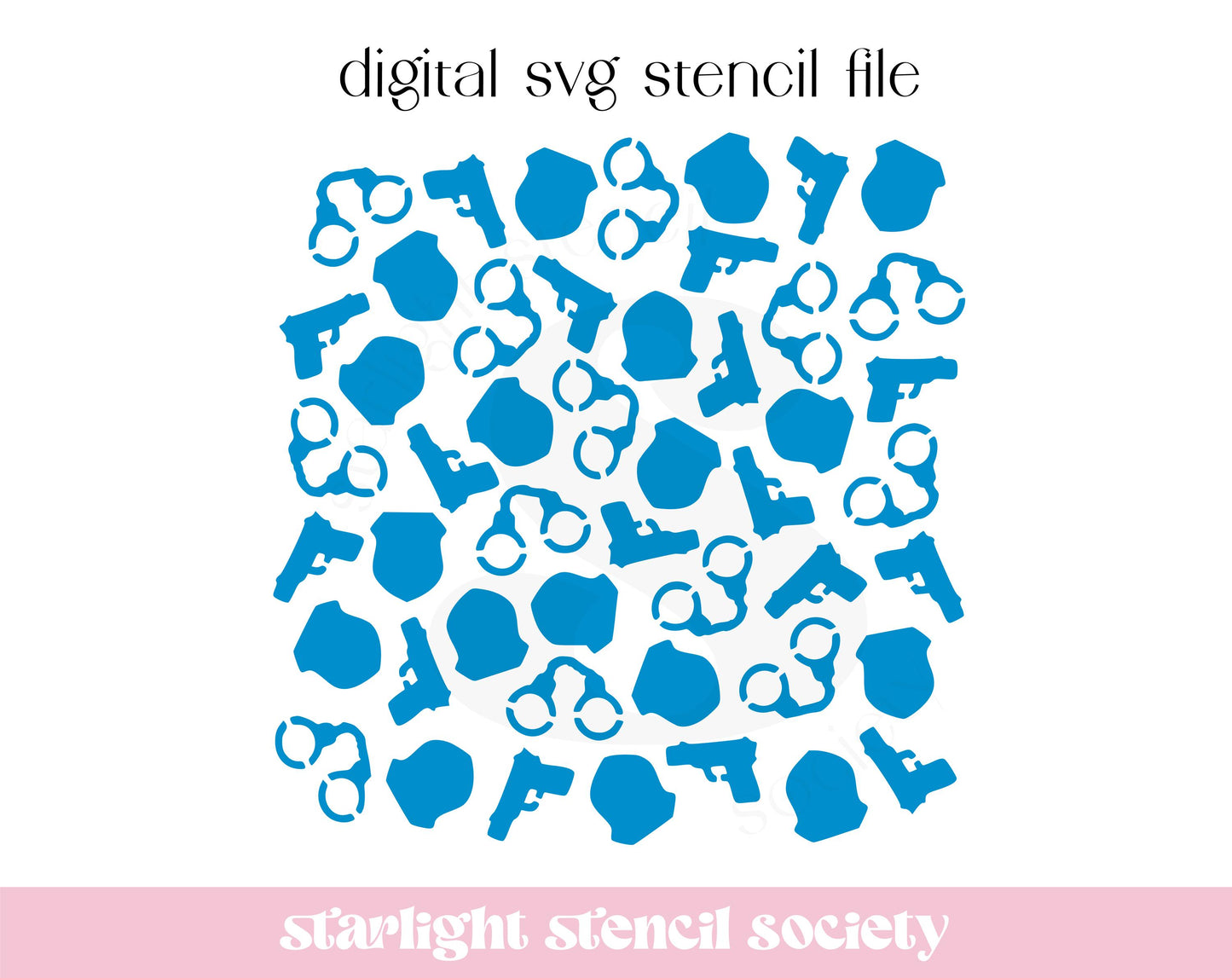 Police Scatter SVG File