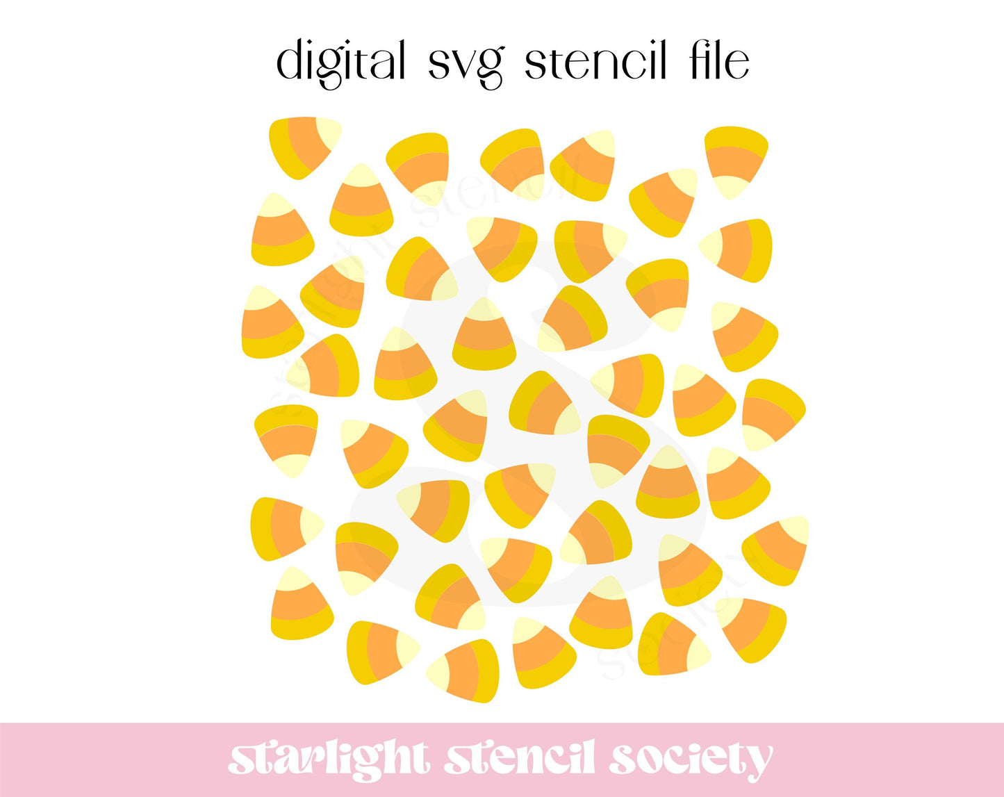 Candy Corn Scatter 3 part SVG File