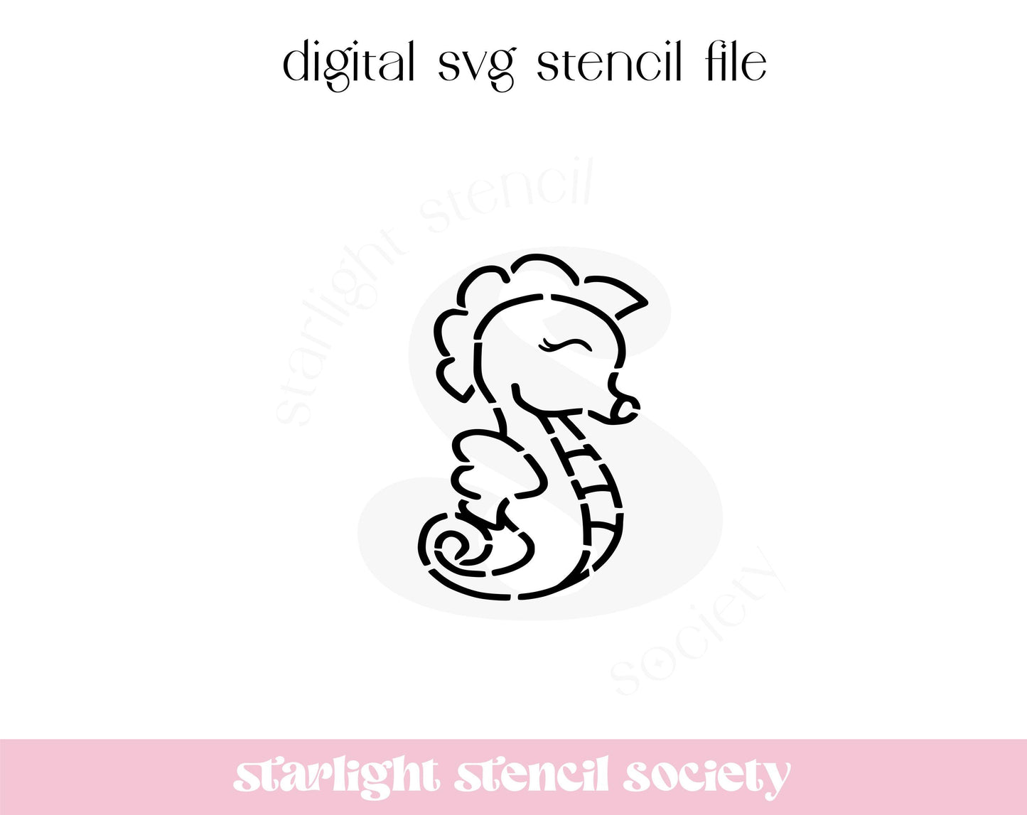 Seahorse PYO SVG File