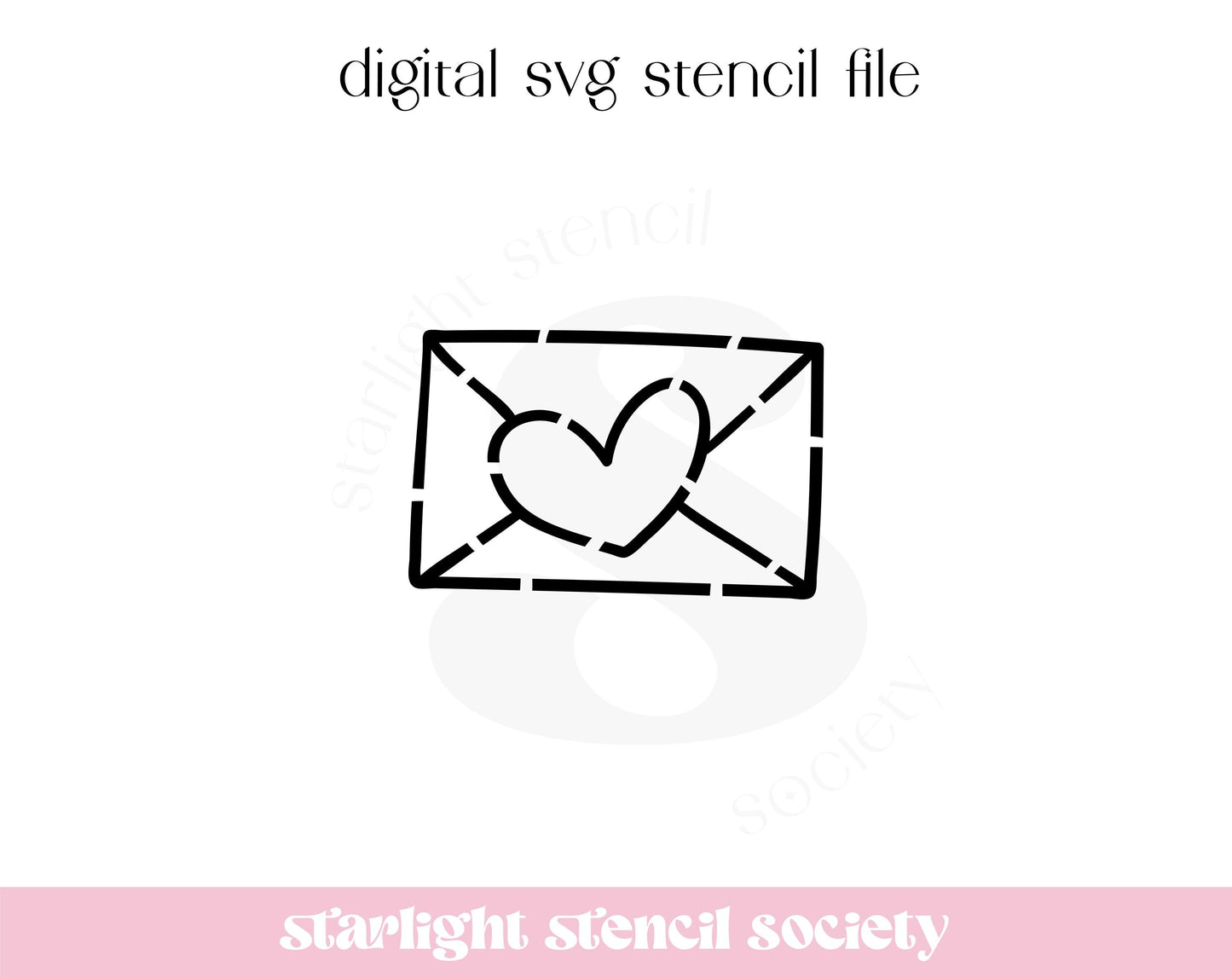 Heart Envelope 2 PYO SVG File