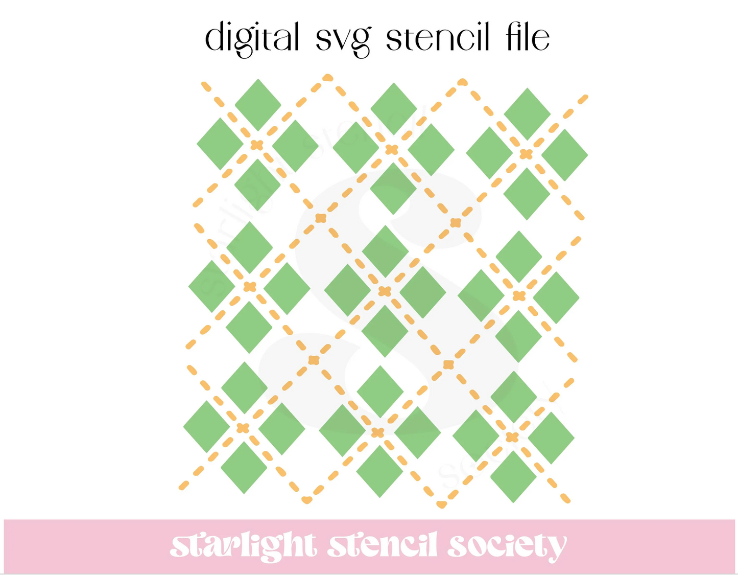 Argyle 2 part SVG File