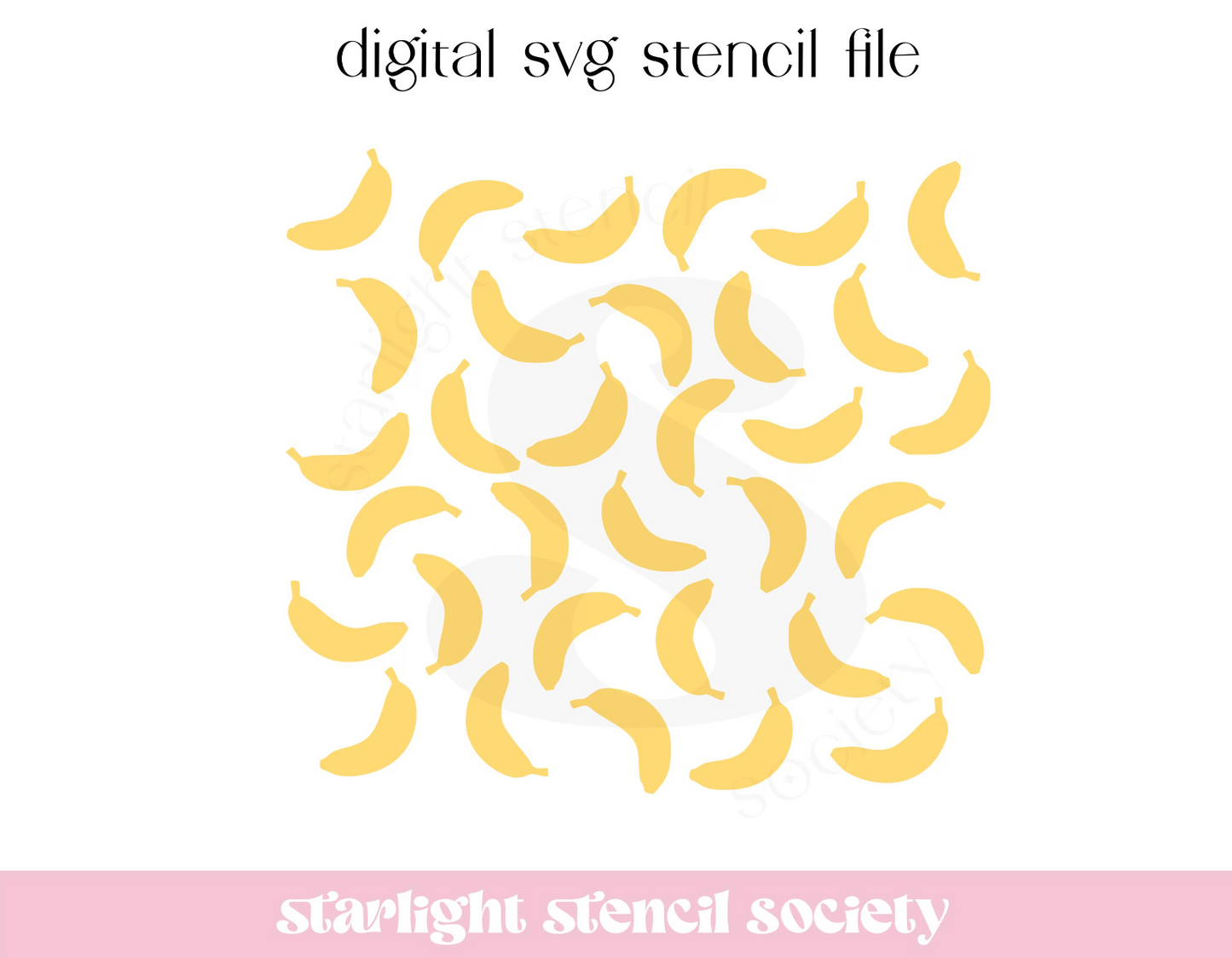 Banana Scatter SVG File