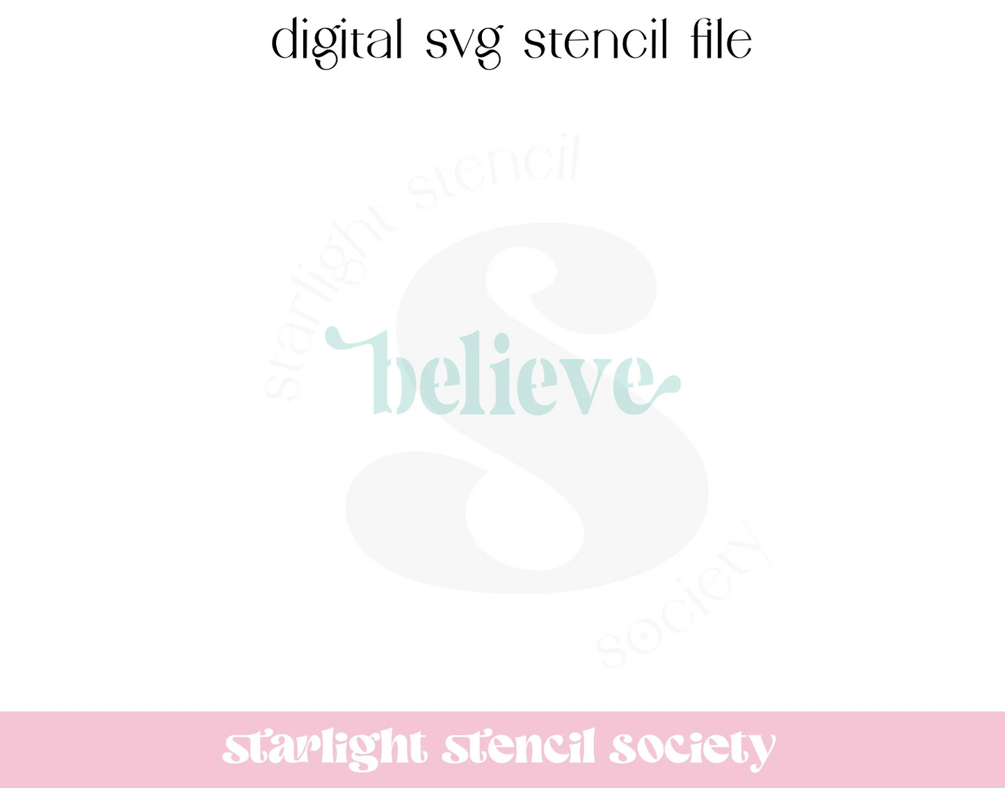 Believe Retro SVG File
