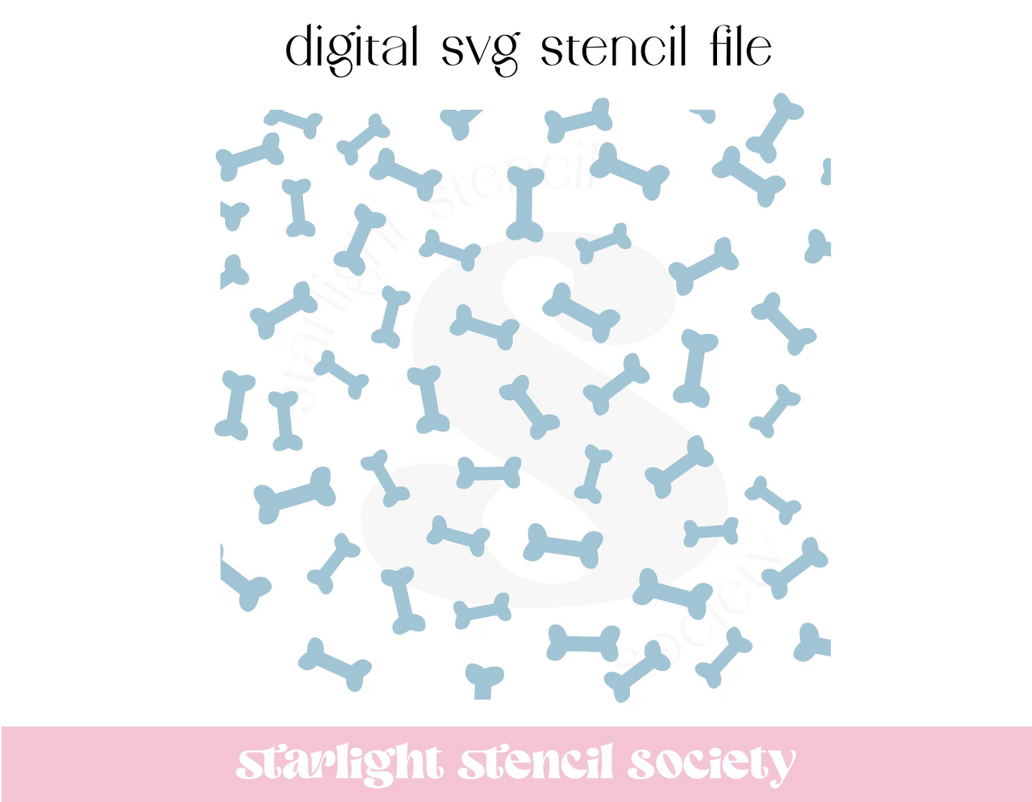 Bone Scatter SVG File