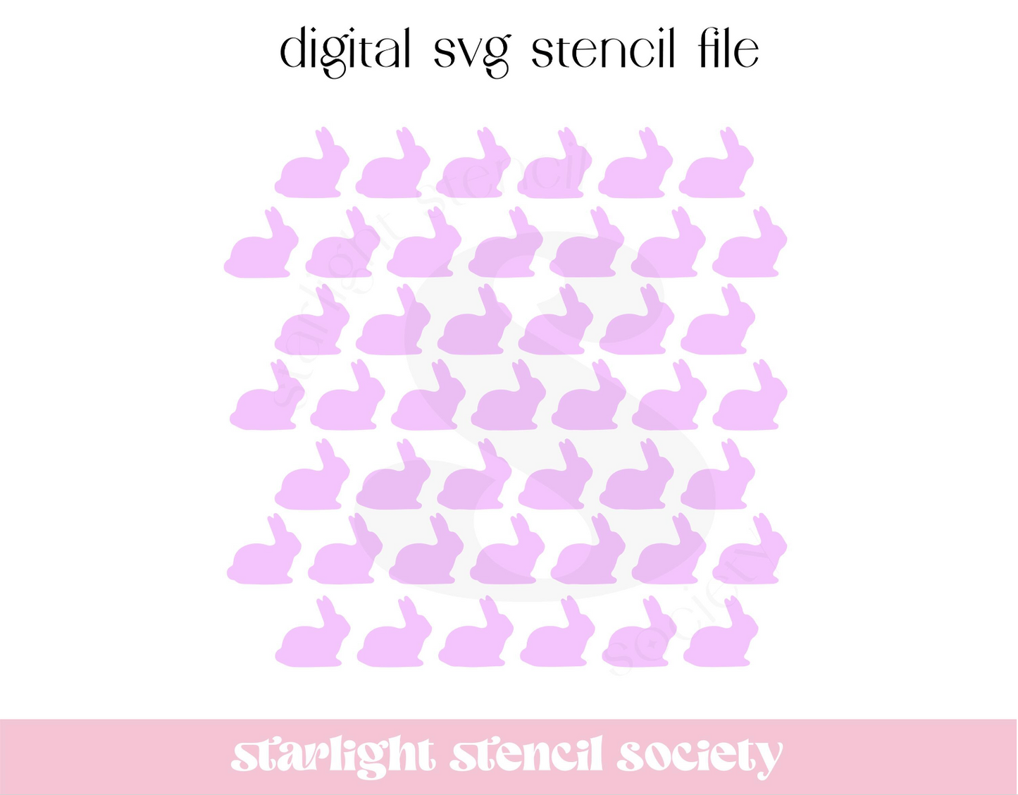 Bunny Rows SVG File