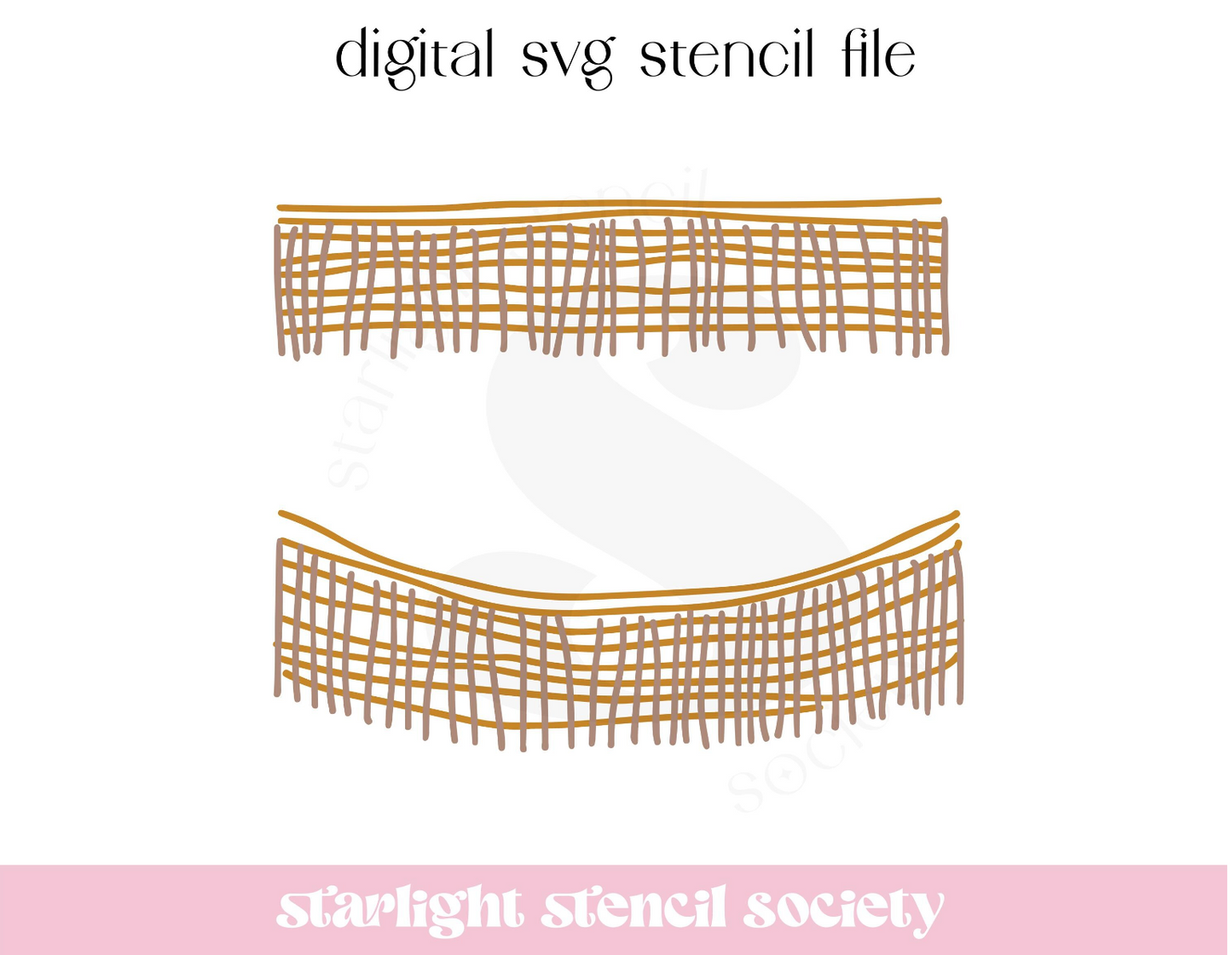 Burlap 2 part SVG File