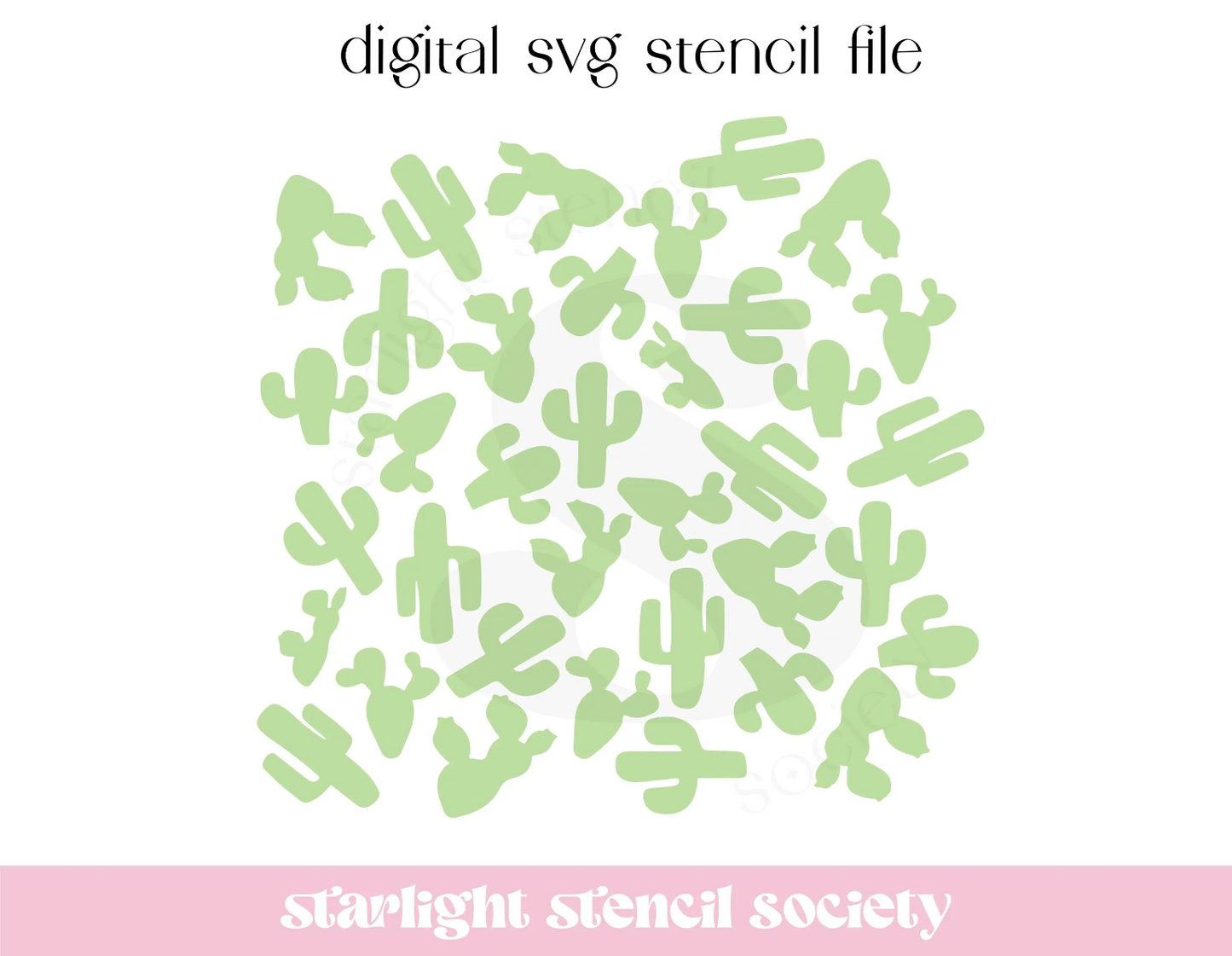 Cactus Scatter SVG File