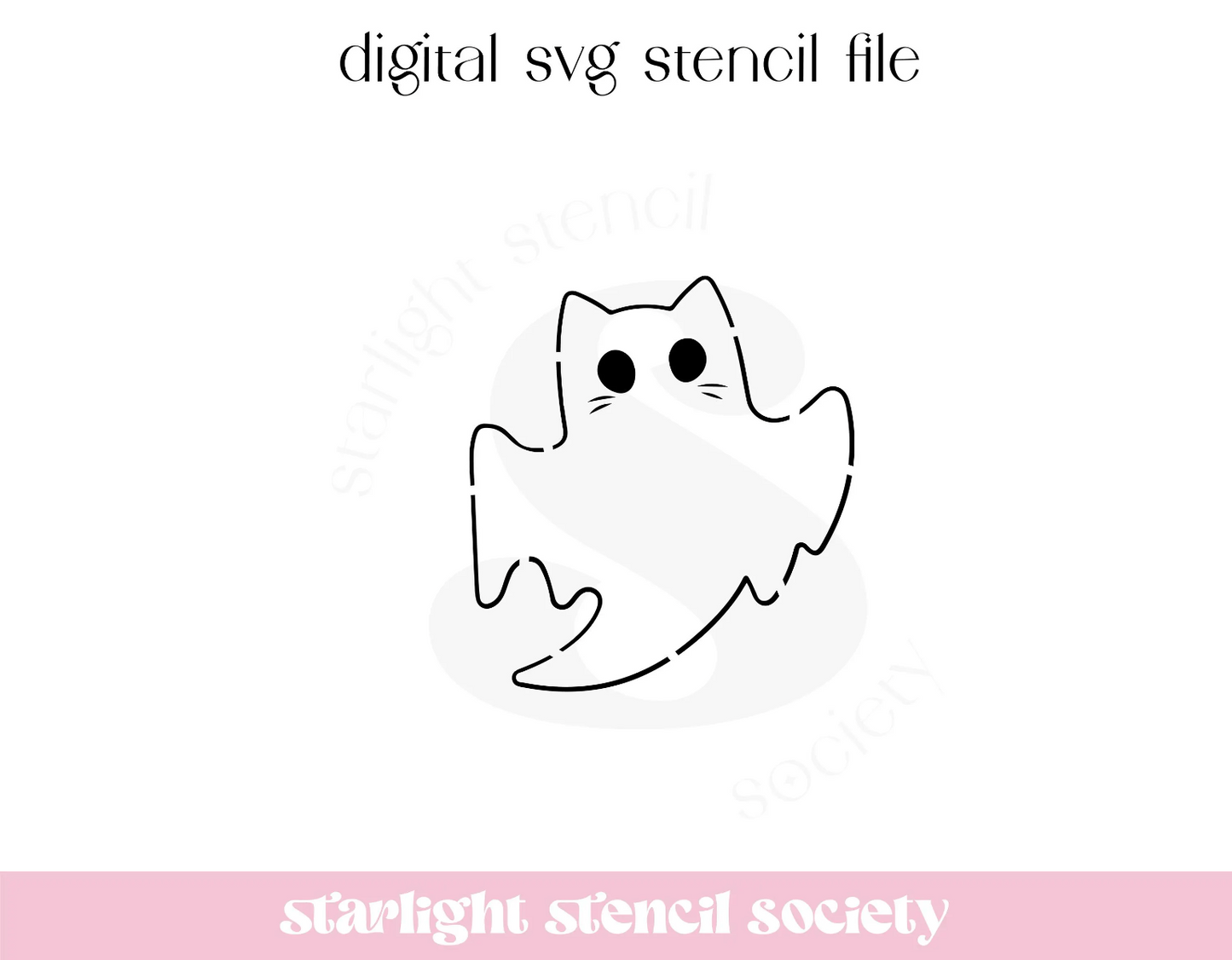Cat Ghost 2 PYO SVG File