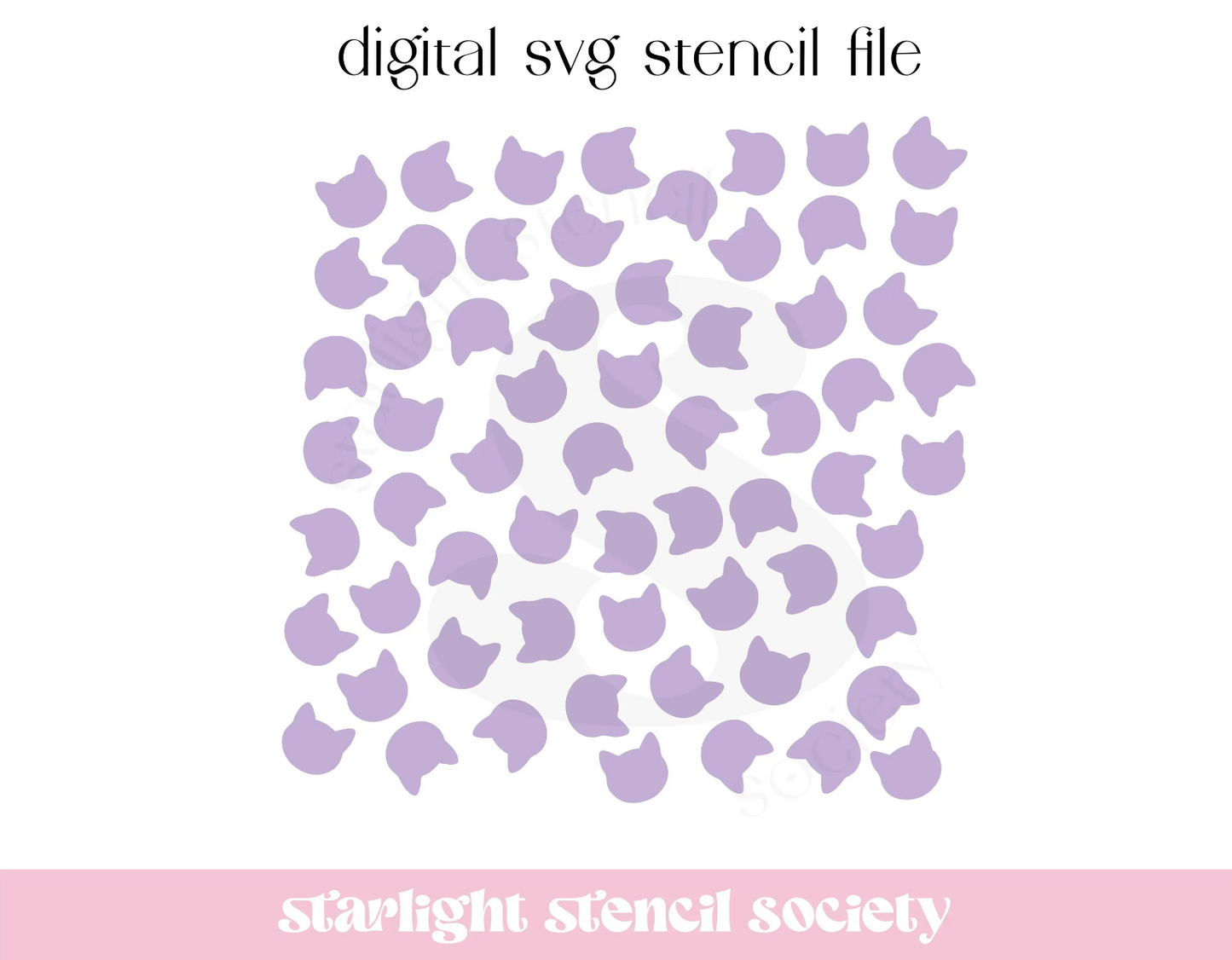Cat Scatter SVG File