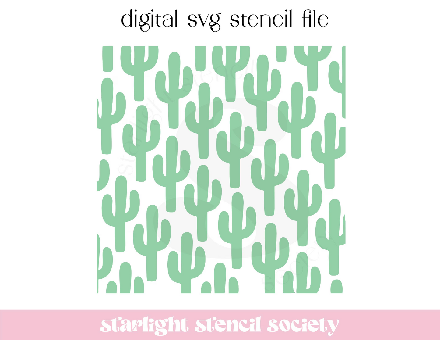 Diagonal Cactus SVG File