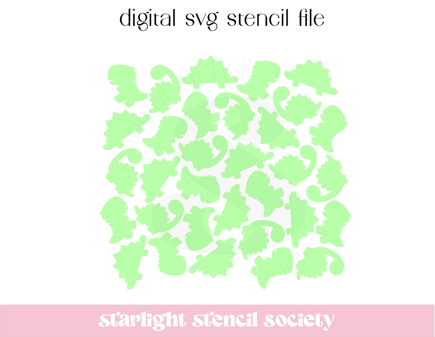 Dinosaur Scatter SVG File