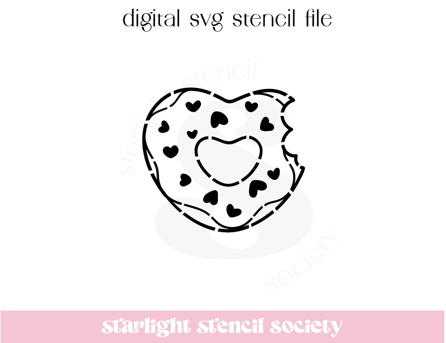 Donut Heart PYO SVG File