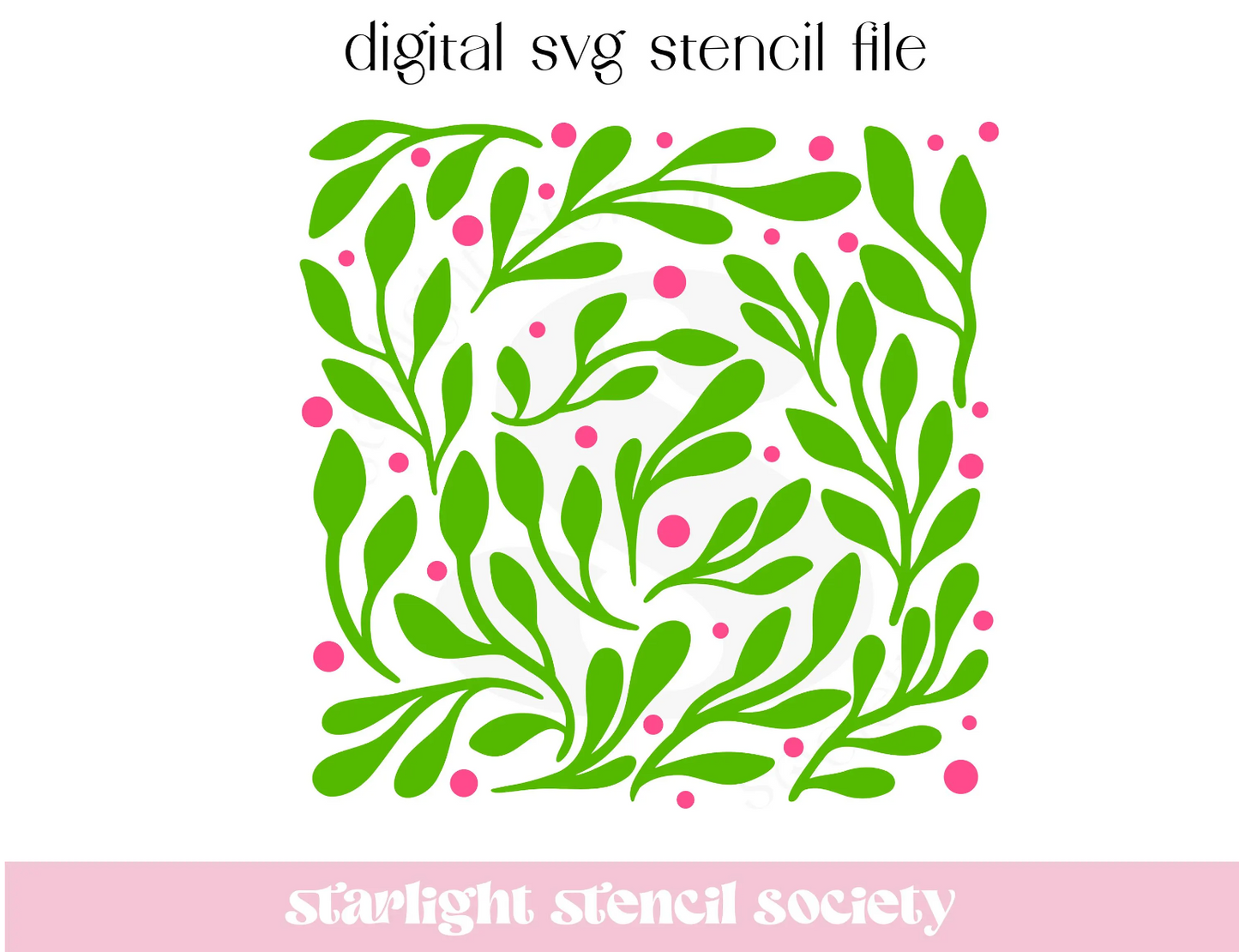 Dot Leaves 2 part SVG File