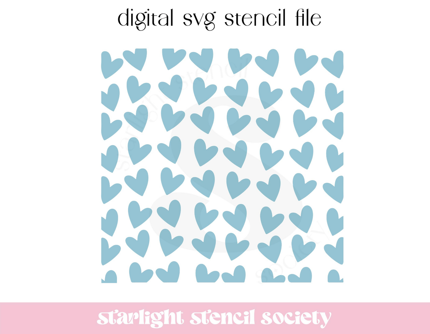 Down Hearts SVG File
