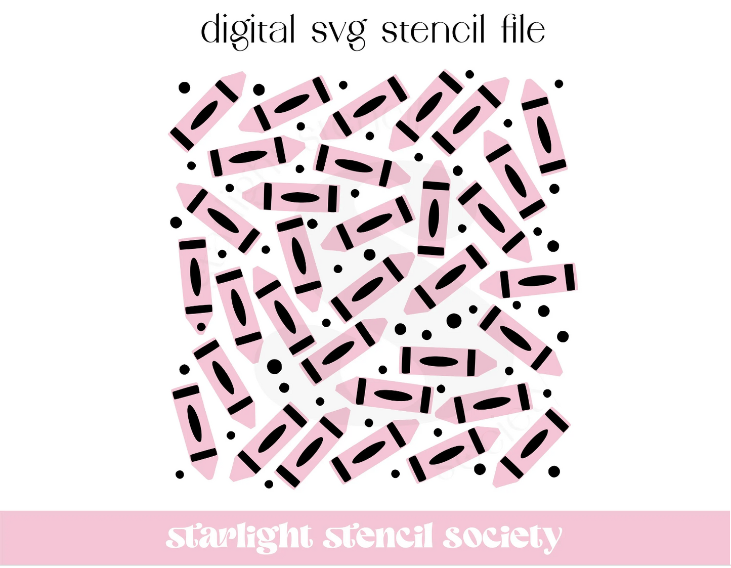 Crayon Scatter 2 part SVG File