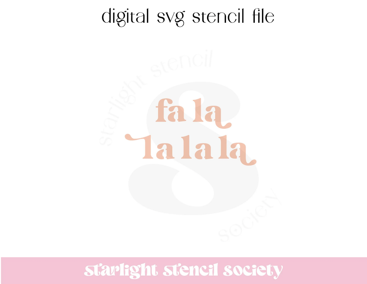 Fa La La Retro SVG File