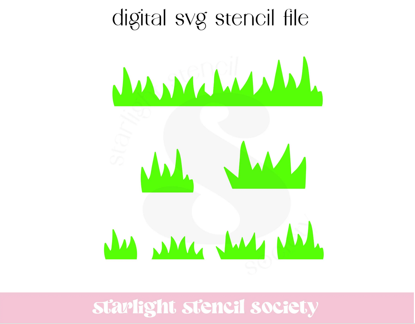 Grass Patch SVG File