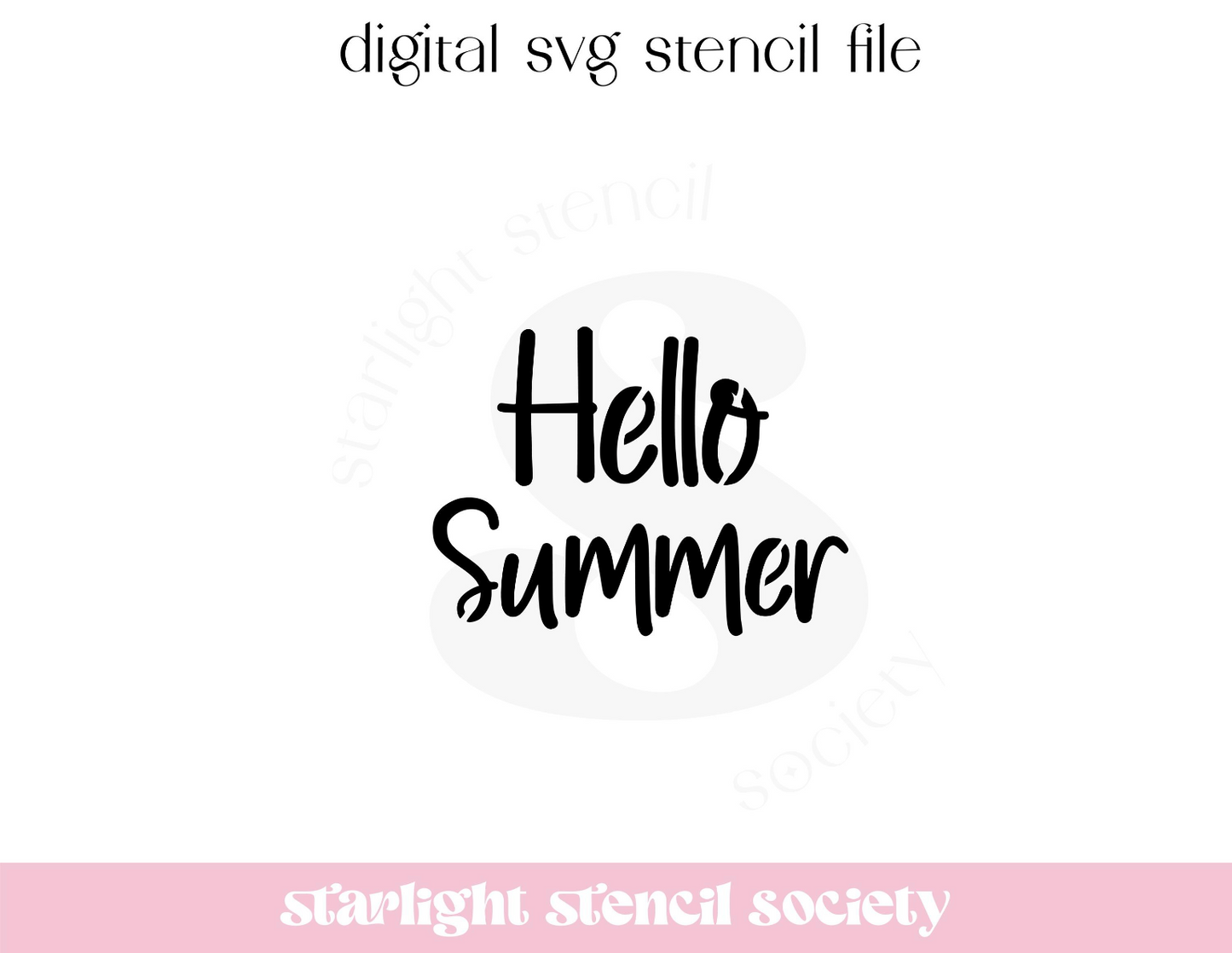 Hello Summer SVG File