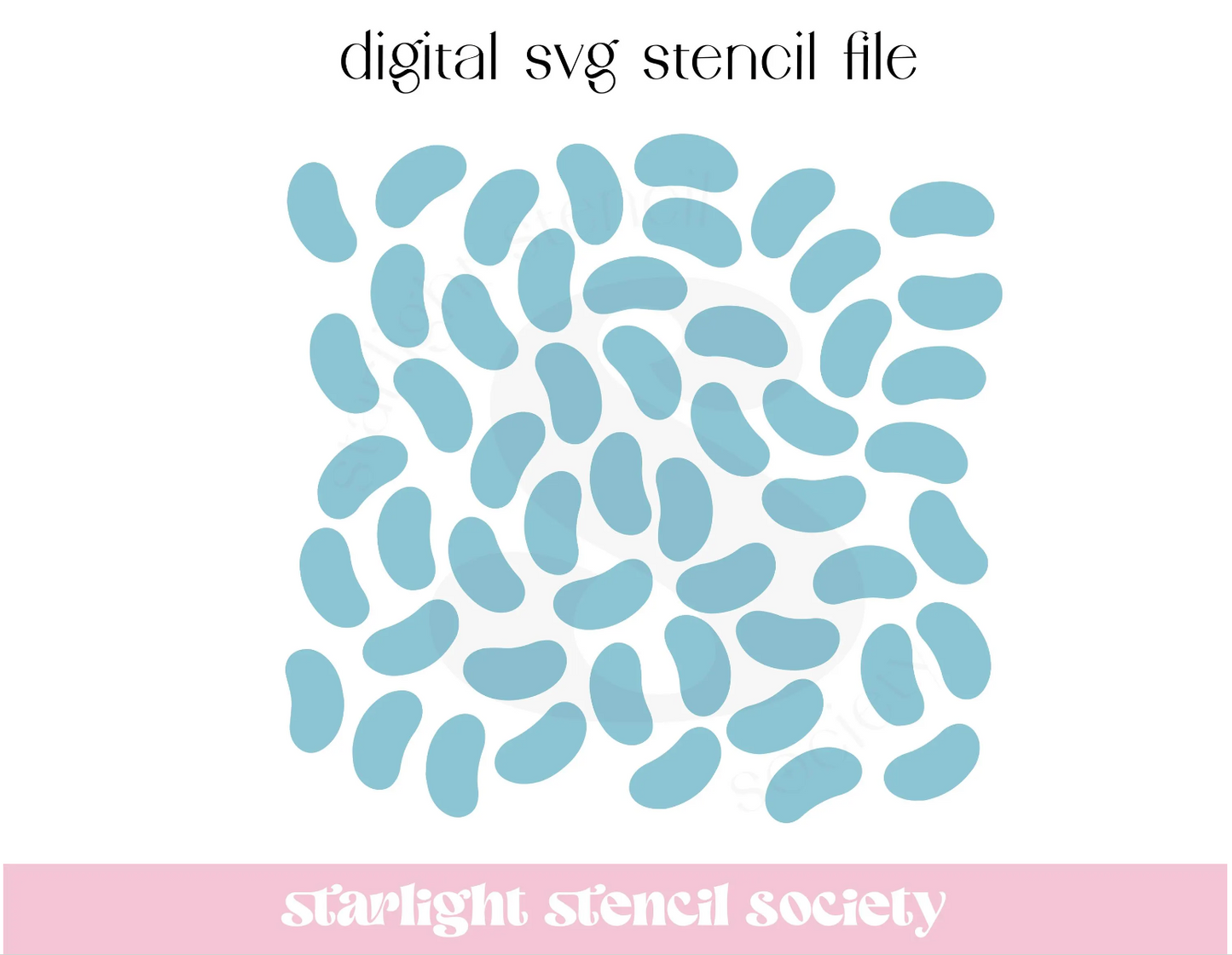 Jelly Bean Scatter SVG File