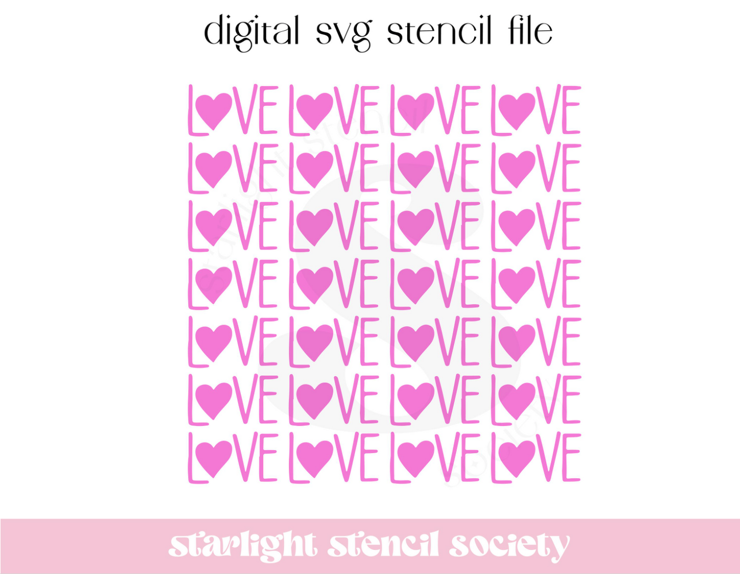 Love Rows SVG File