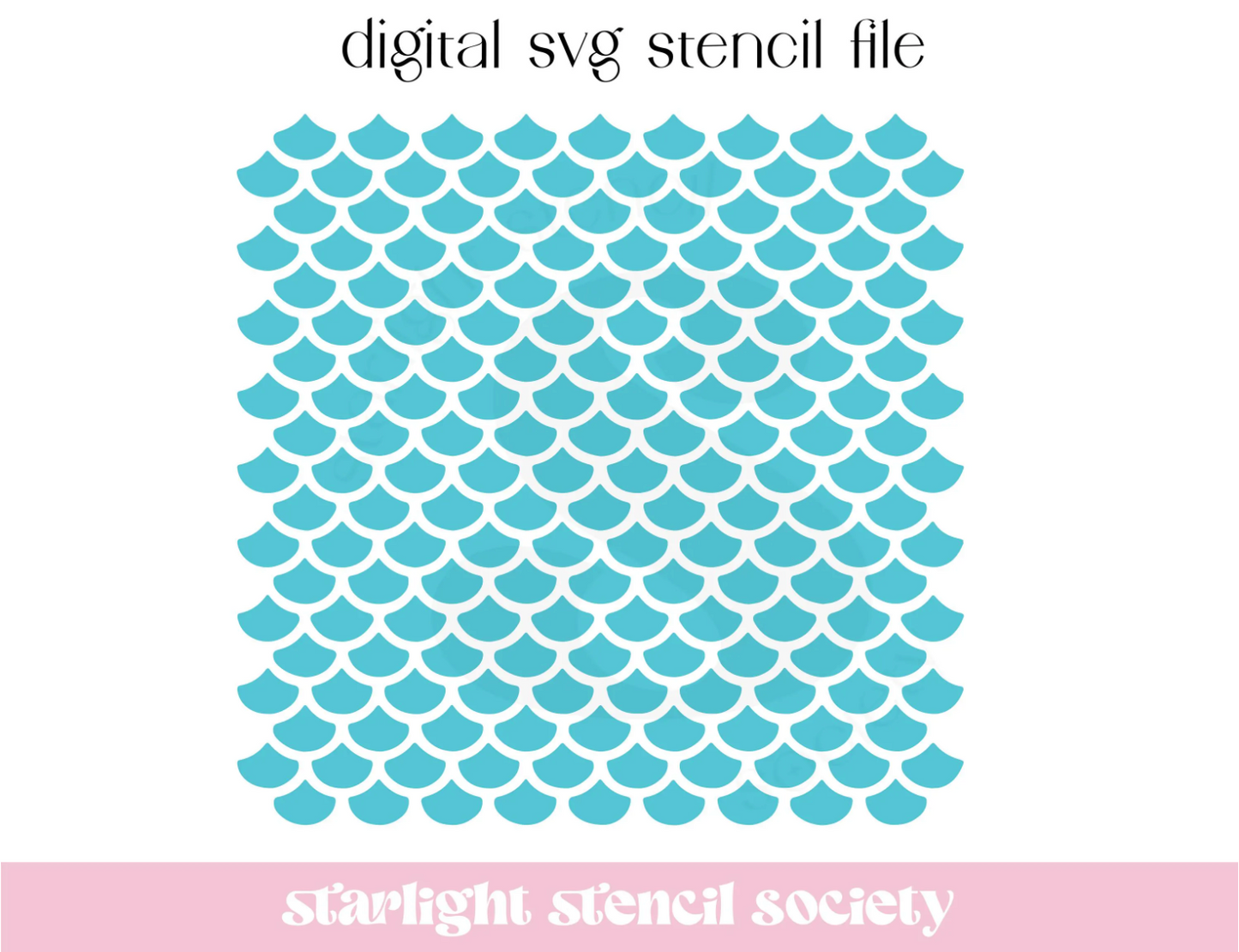 Mermaid Scales SVG File