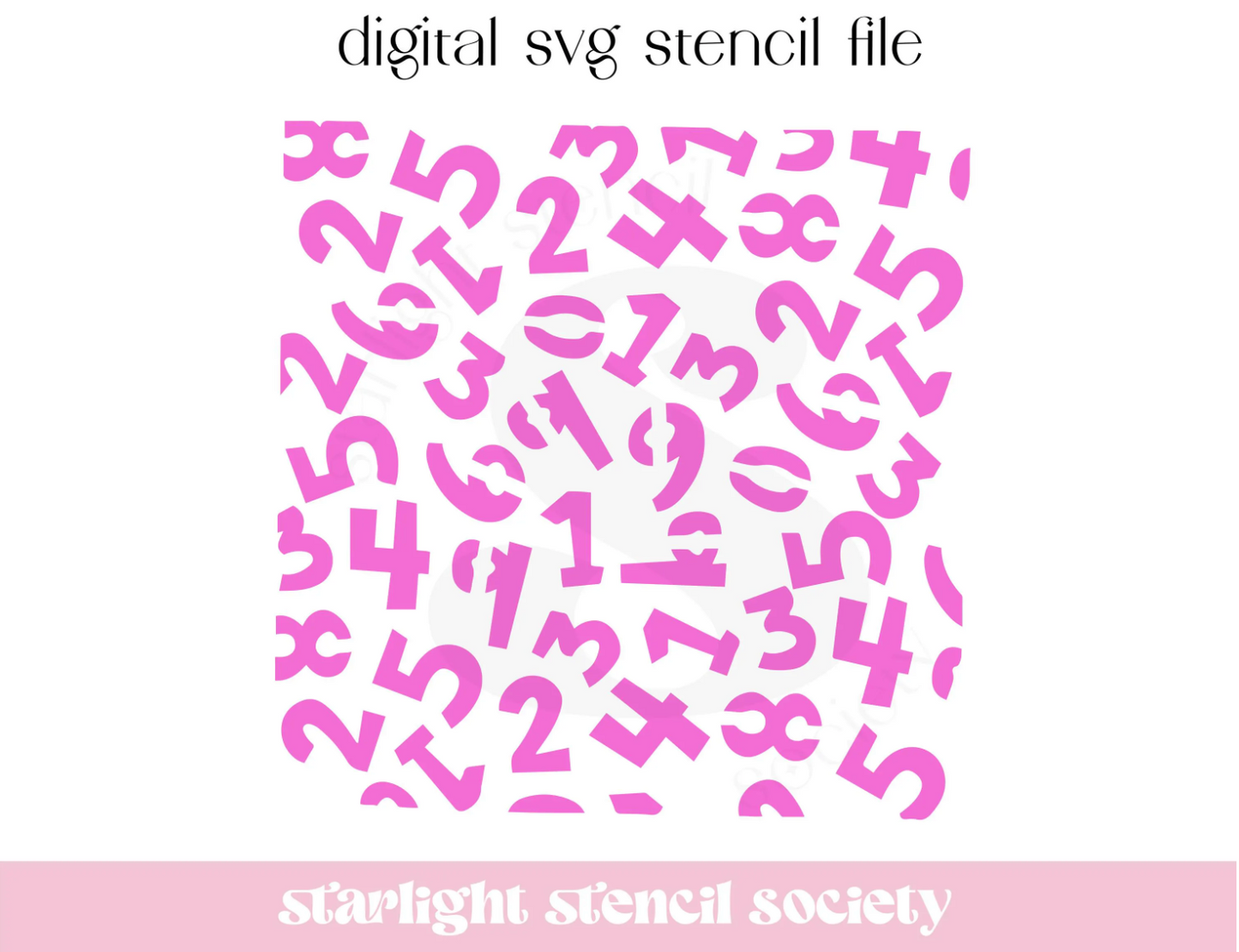 Number Scatter SVG File