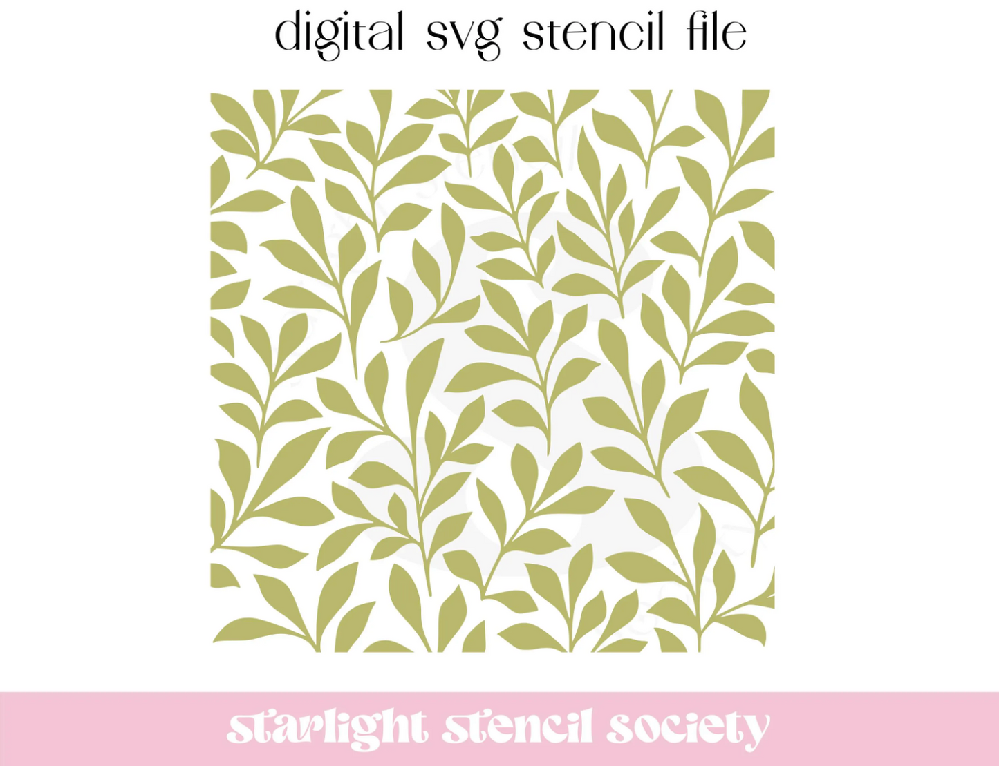 Olive Green Leaves SVG File