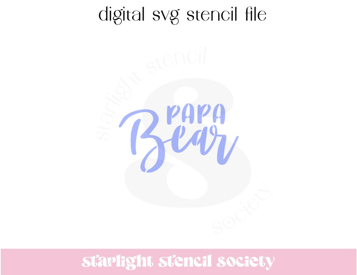 Papa Bear SVG File