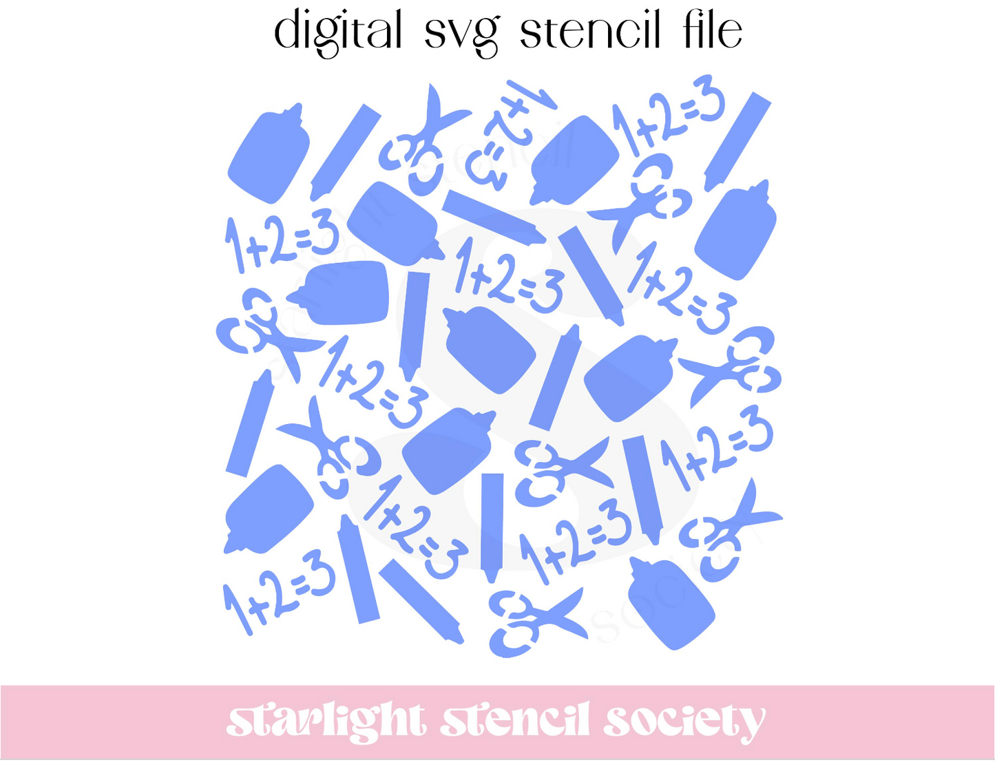School Scatter SVG File