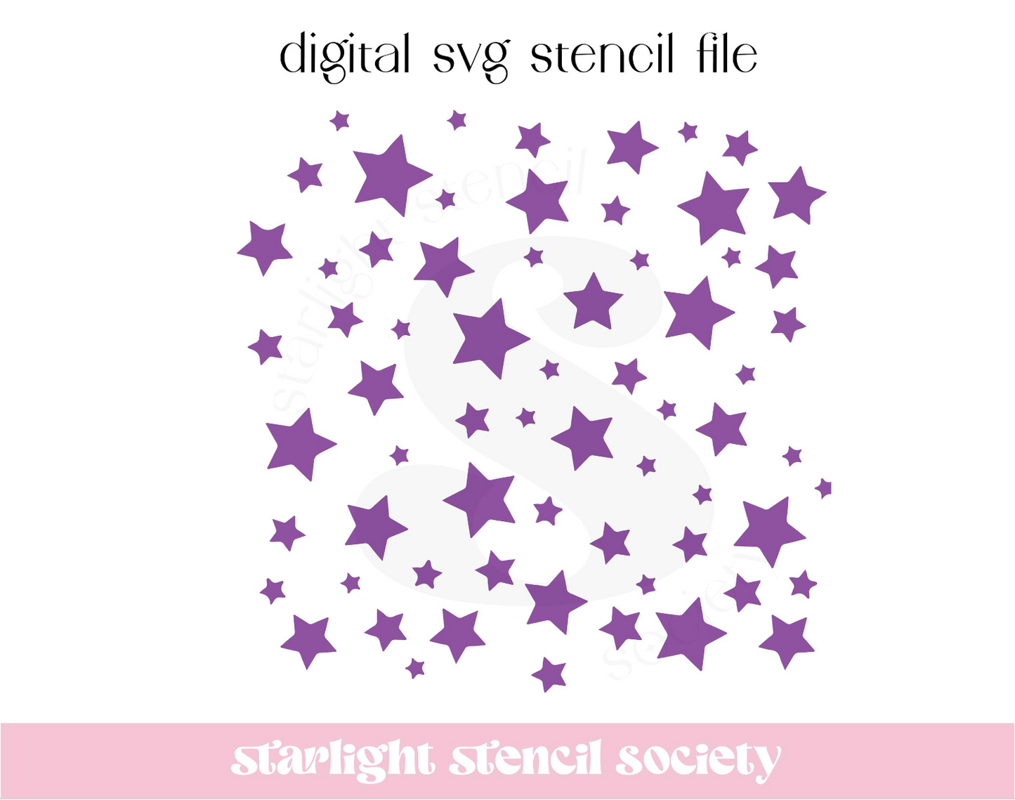 Scattered Stars SVG File