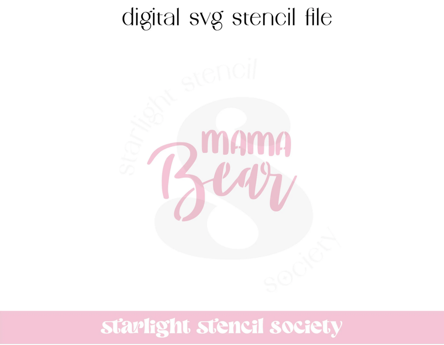 Mama Bear SVG File
