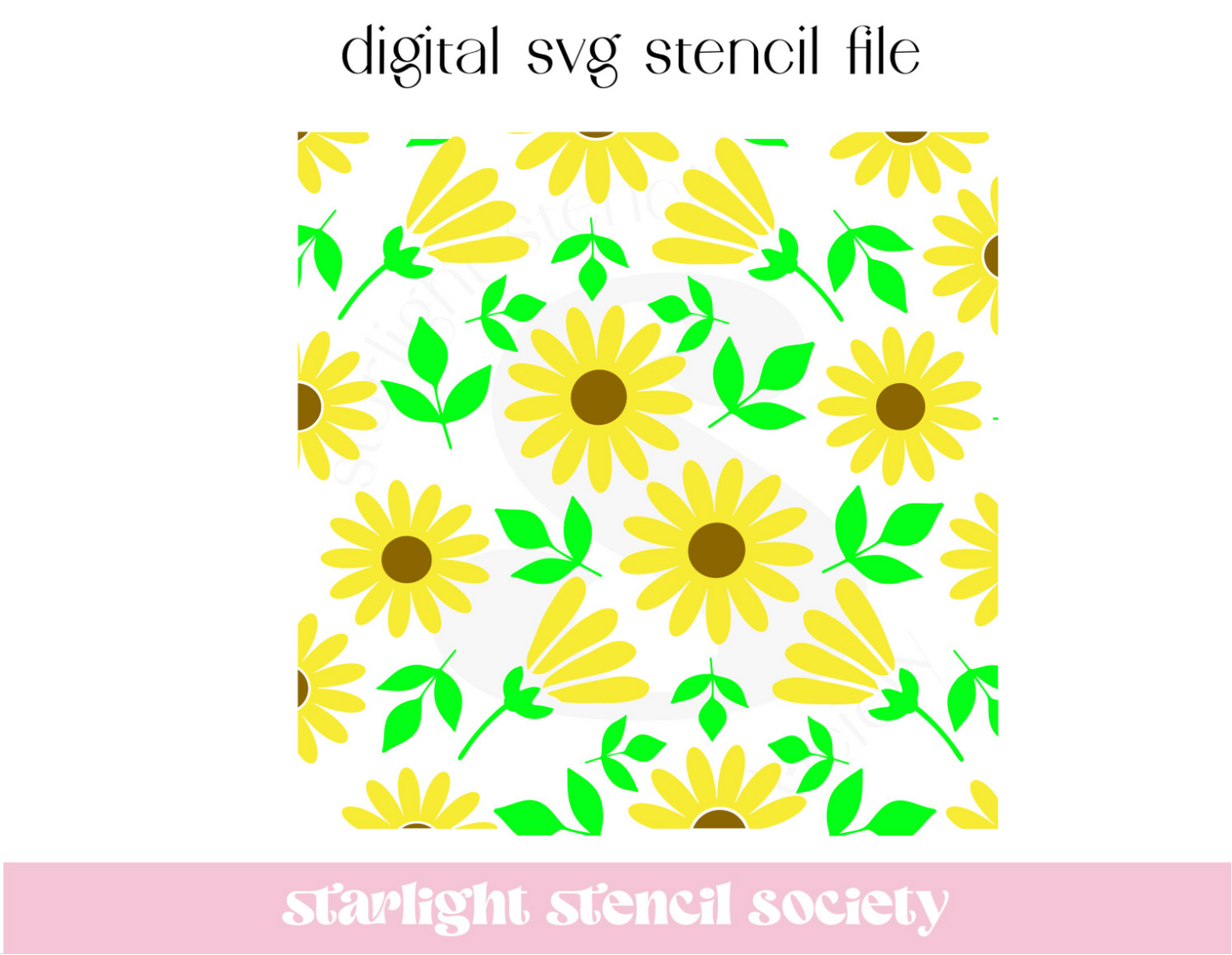 Sunflower 3 part SVG File