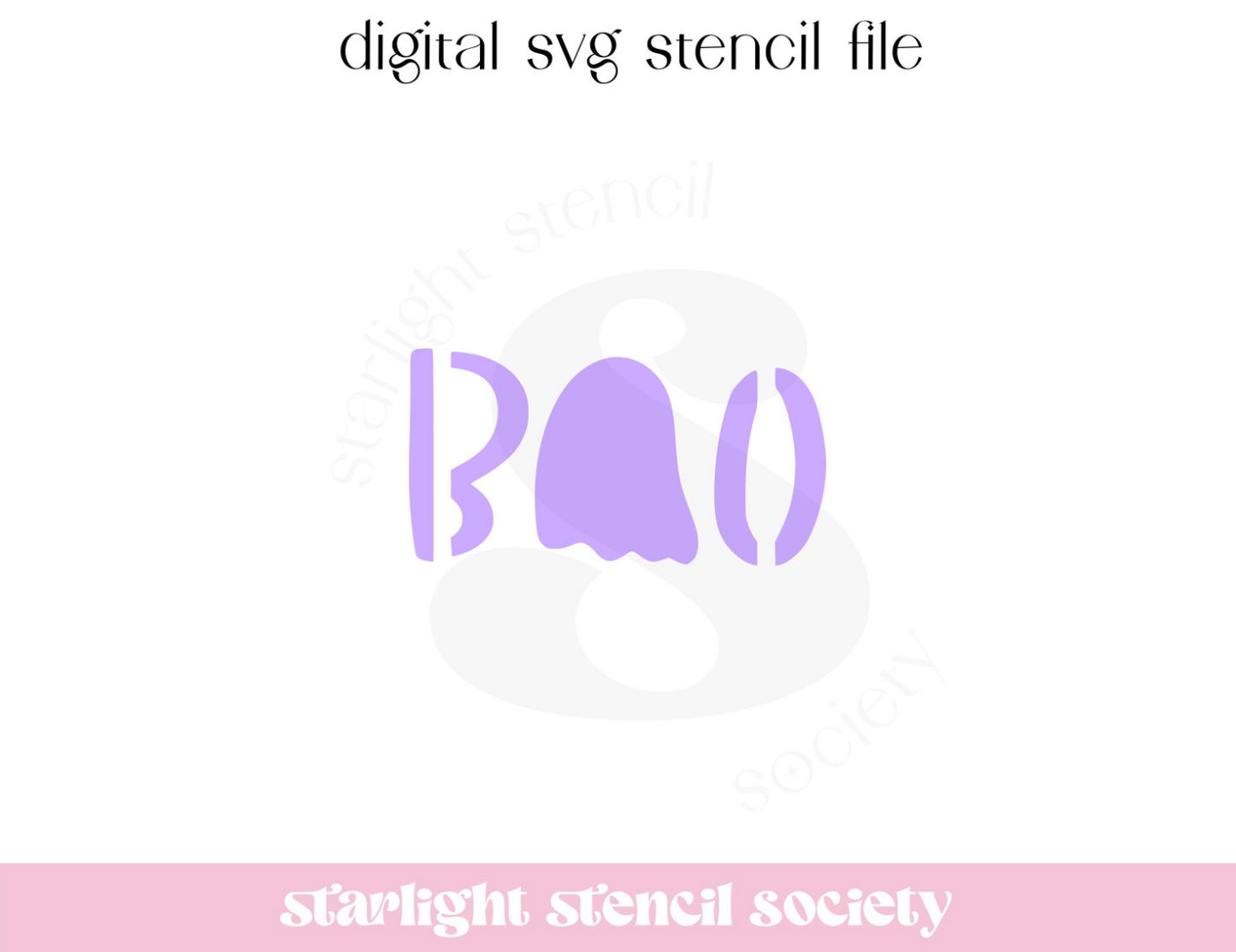 Boo Ghost SVG File