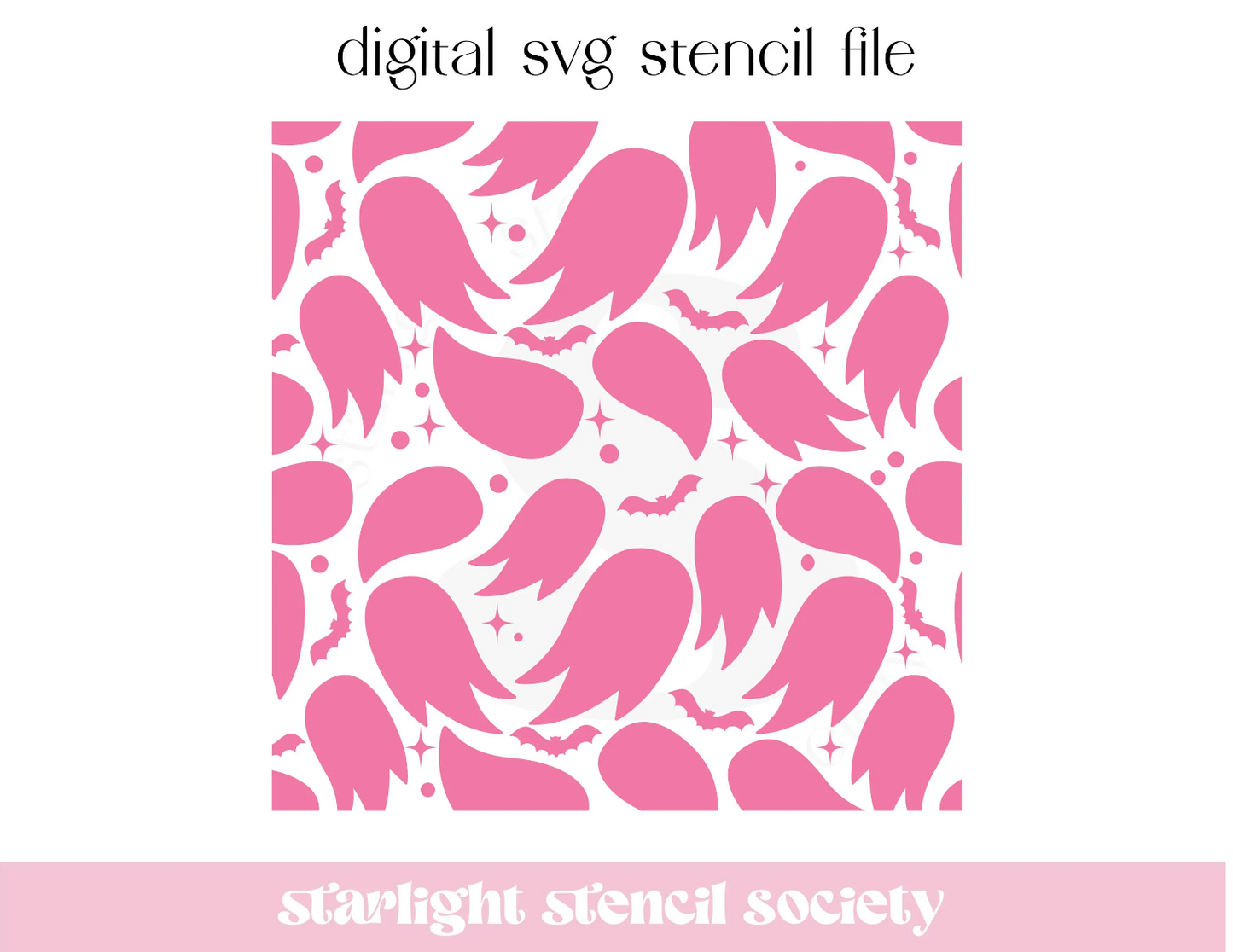 Ghost Bat Scatter SVG File