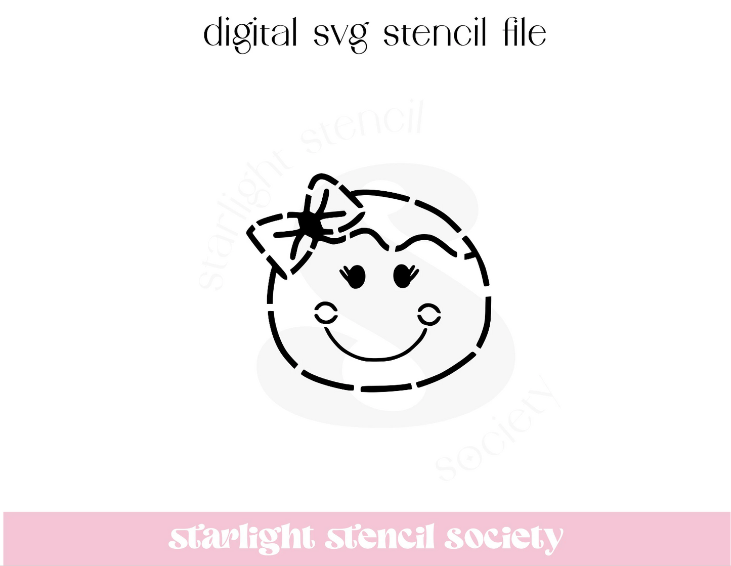 Girl Gingerbread PYO SVG File