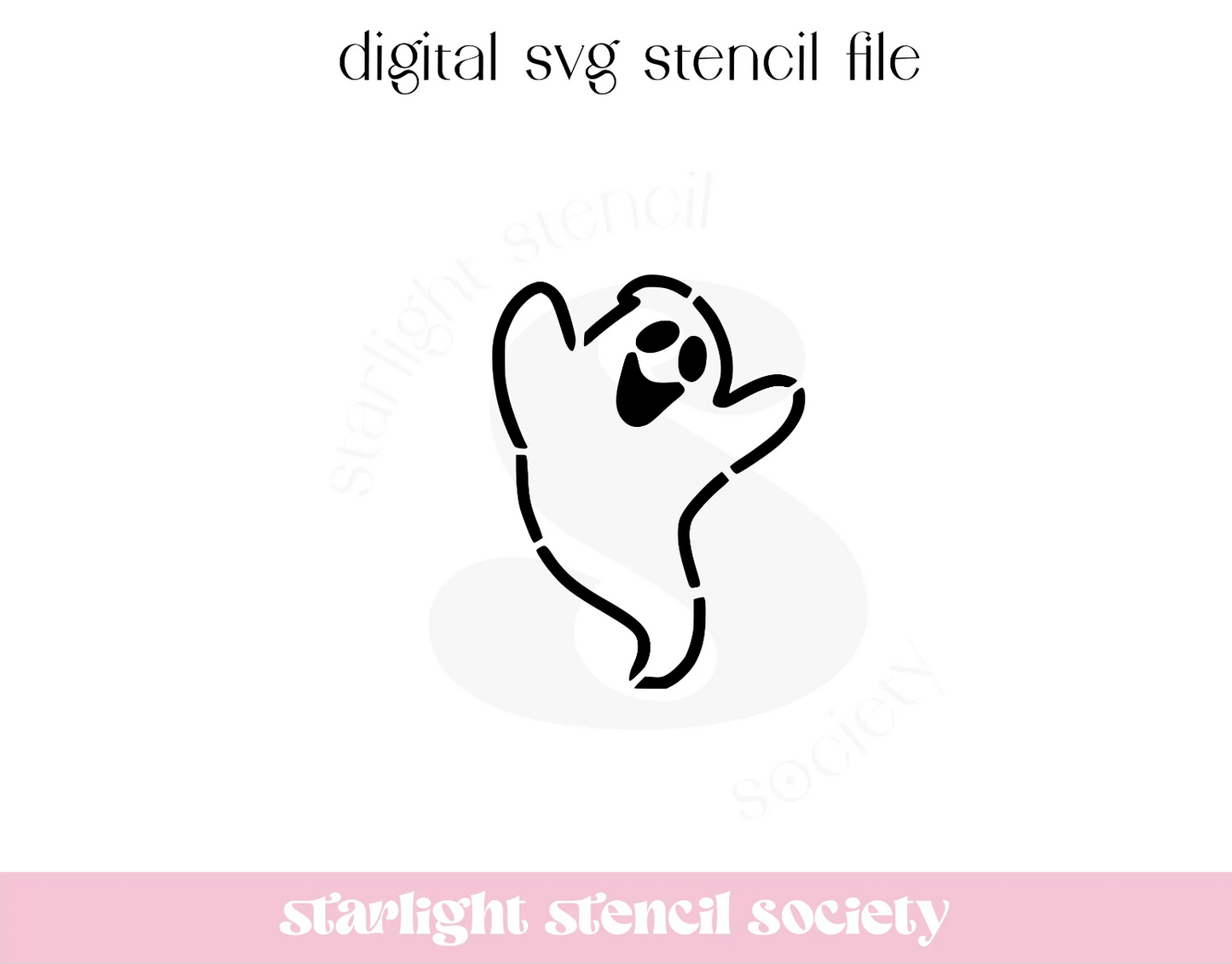 Spooky Ghost PYO SVG File