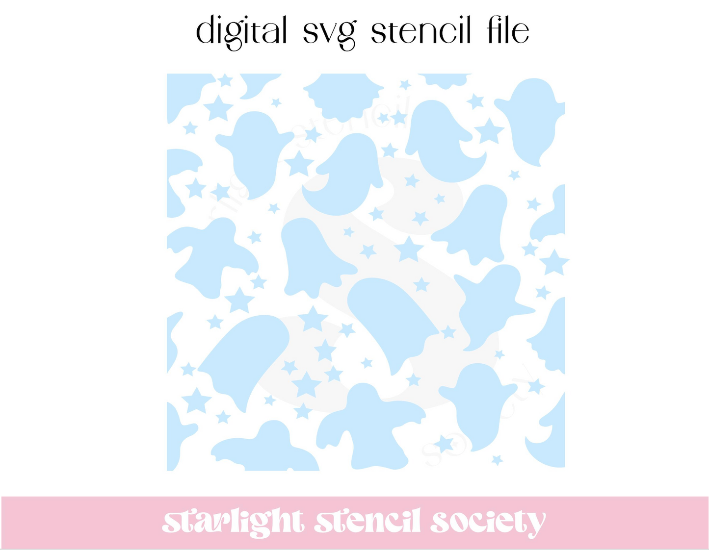 Starry Ghost 2 SVG File
