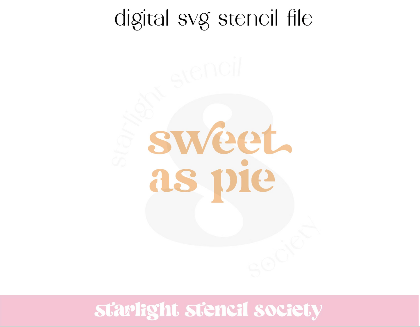 Sweet as pie Retro SVG File