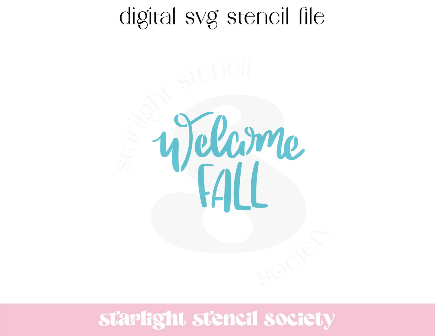 Welcome Fall SVG File