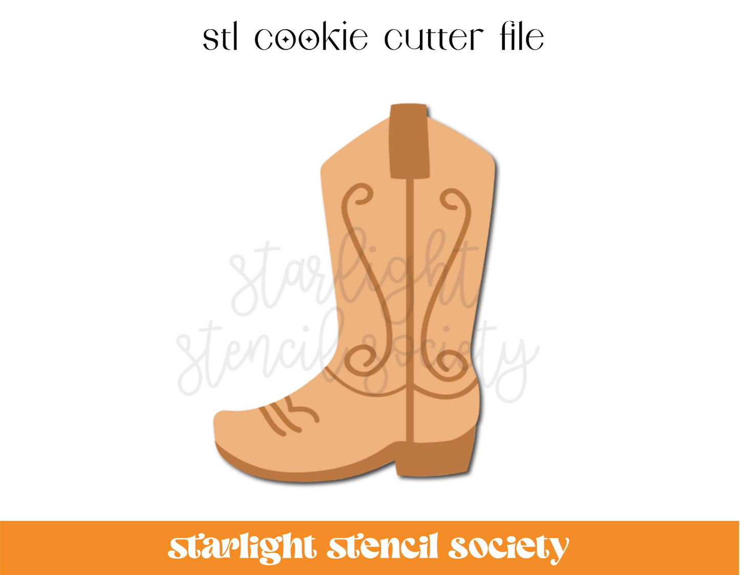 Boot STL Cookie Cutter File