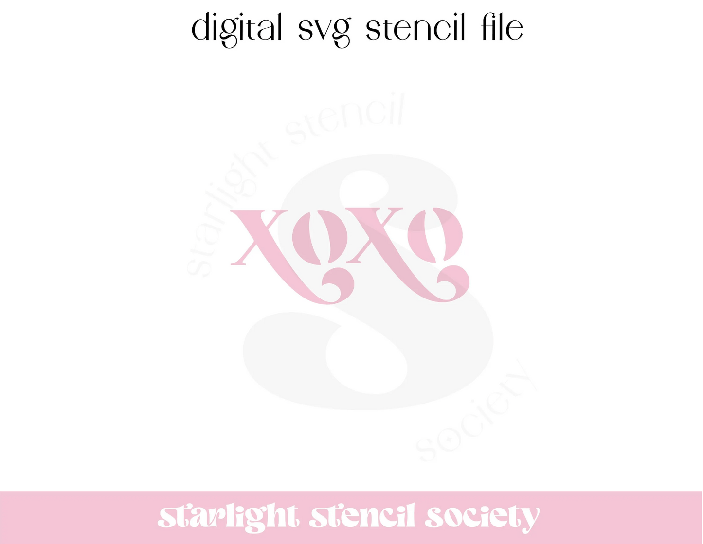 XOXO Retro SVG File