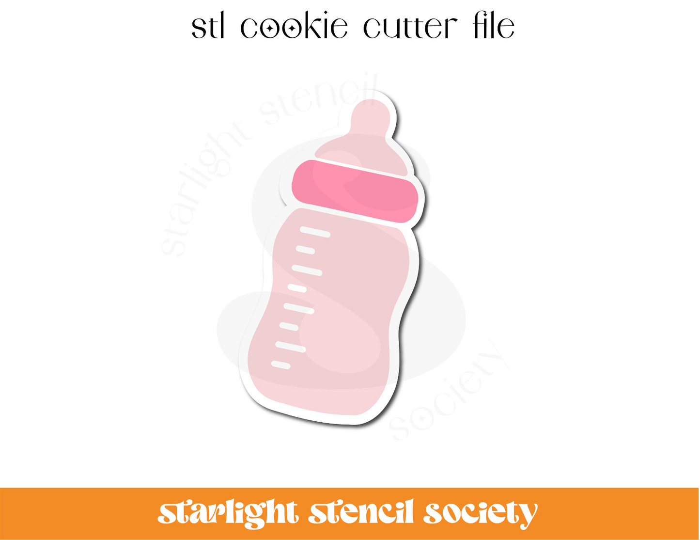 Baby Bottle STL Cookie Cutter File