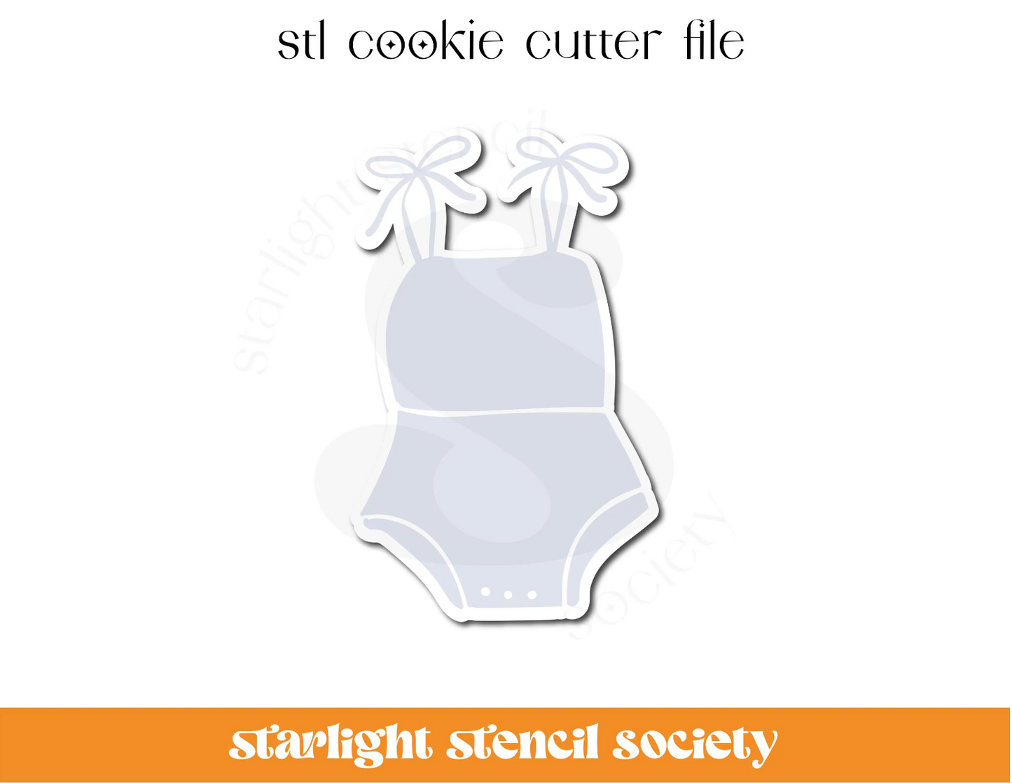 Baby Bow Outfit STL Cookie Cutter File