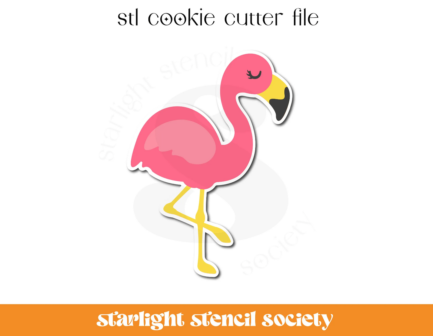 Flamingo STL Cookie Cutter File