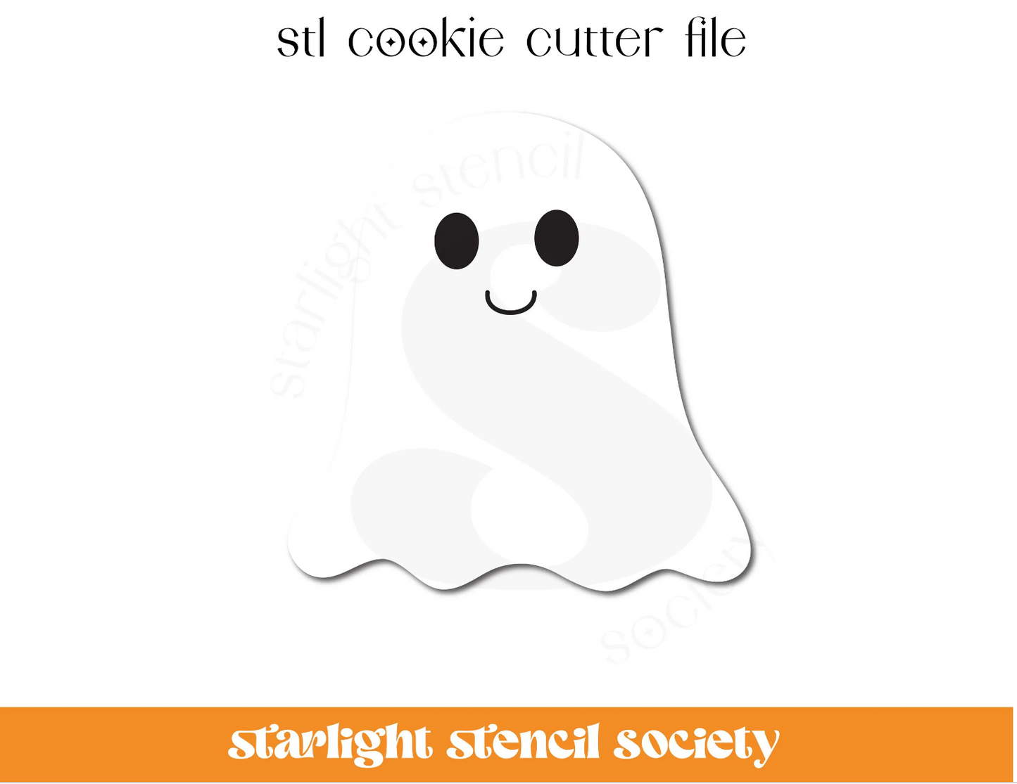 Ghost STL Cookie Cutter File