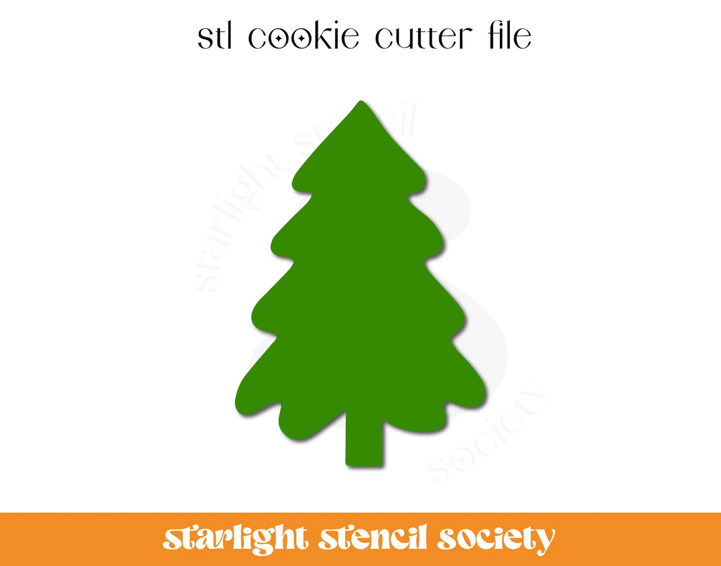 Christmas Tree STL Cookie Cutter File